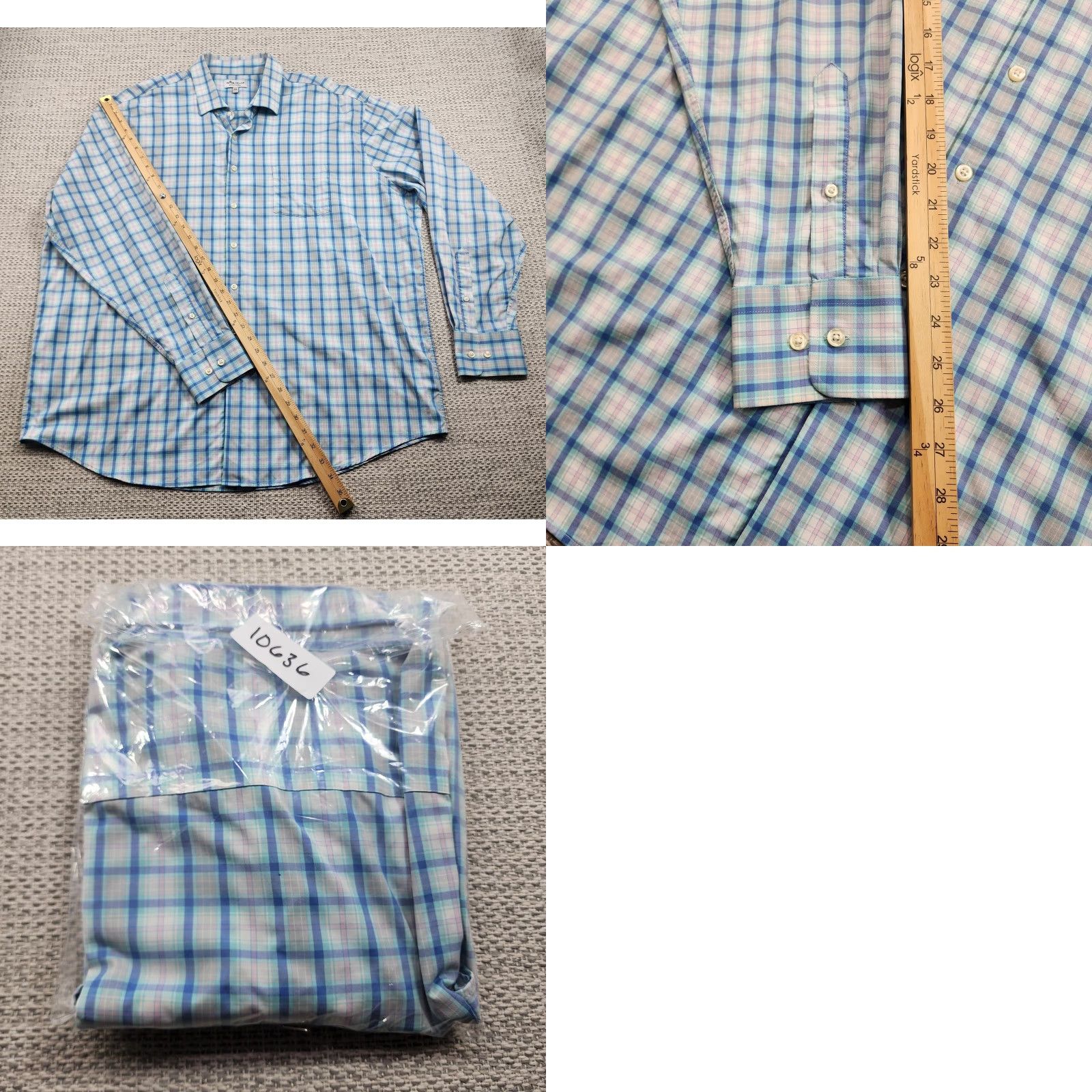 Peter Millar Peter Millar Shirt Mens 2XL Blue Plaid Summer Comfort Stretch Button Up Easy Care Size US XXL / EU 58 / 5 - 9 Thumbnail