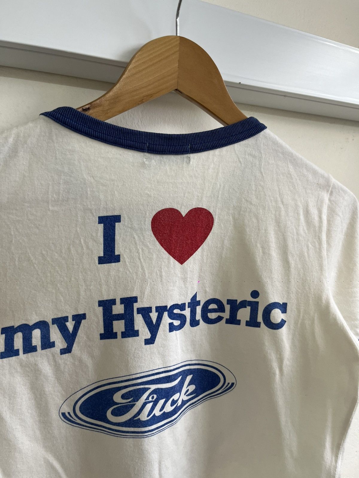 Hysteric Glamour Vintage Hysteric Glamour ‘I ❤️ my Hysteric’ Ringer Size XS / US 0-2 / IT 36-38 - 2 Thumbnail