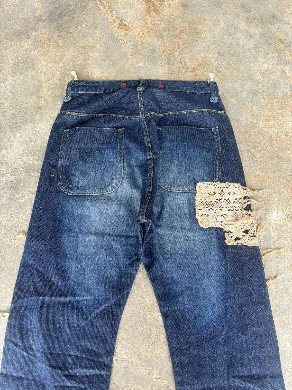 Hysteric Glamour Distressed Baloony and Bed Denim Japanese Style Jeans Size US 30 / EU 46 - 4 Thumbnail