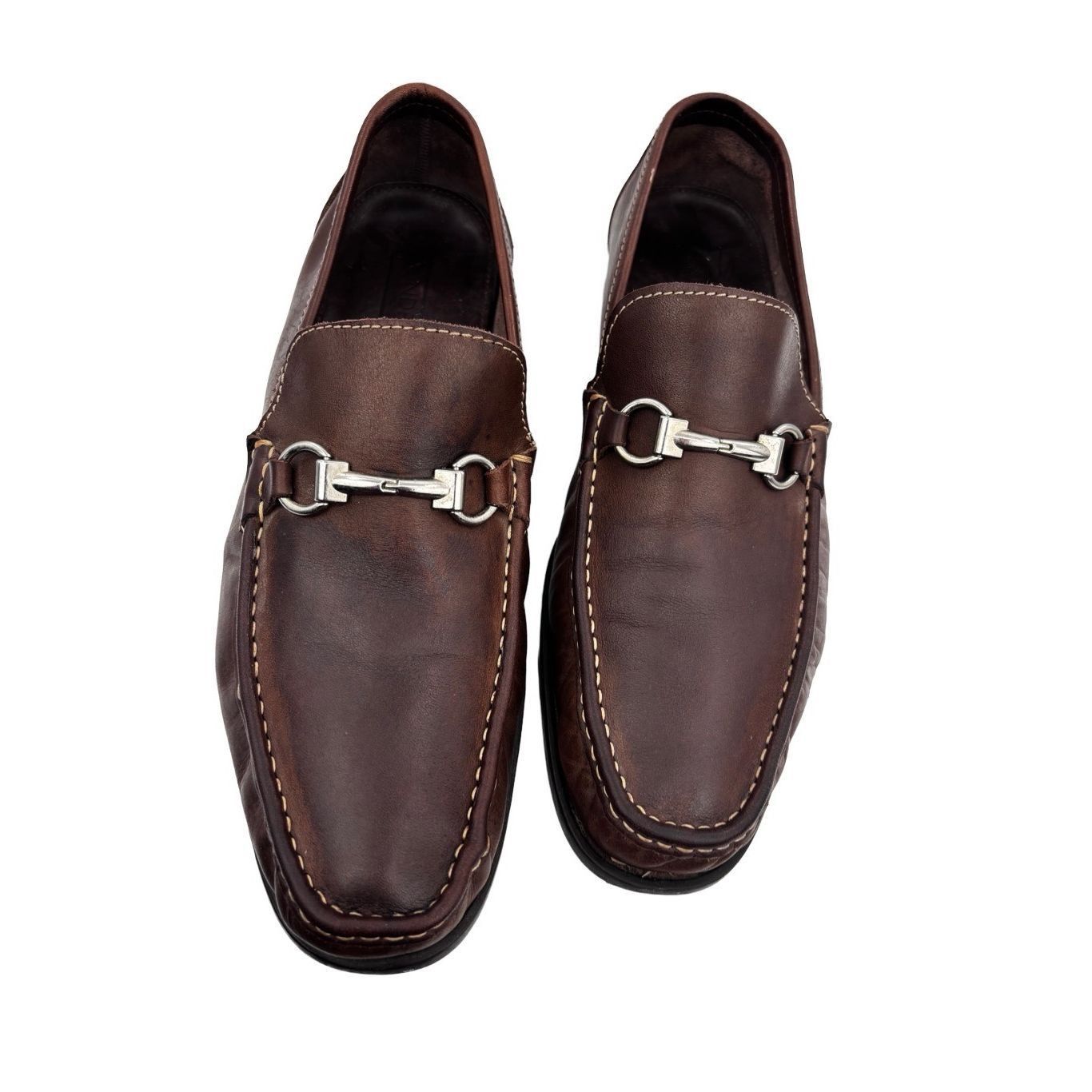 image of Sandro Moscoloni Sandro Moccoloni Leather Loafers in Brown, Men's (Size 13)
