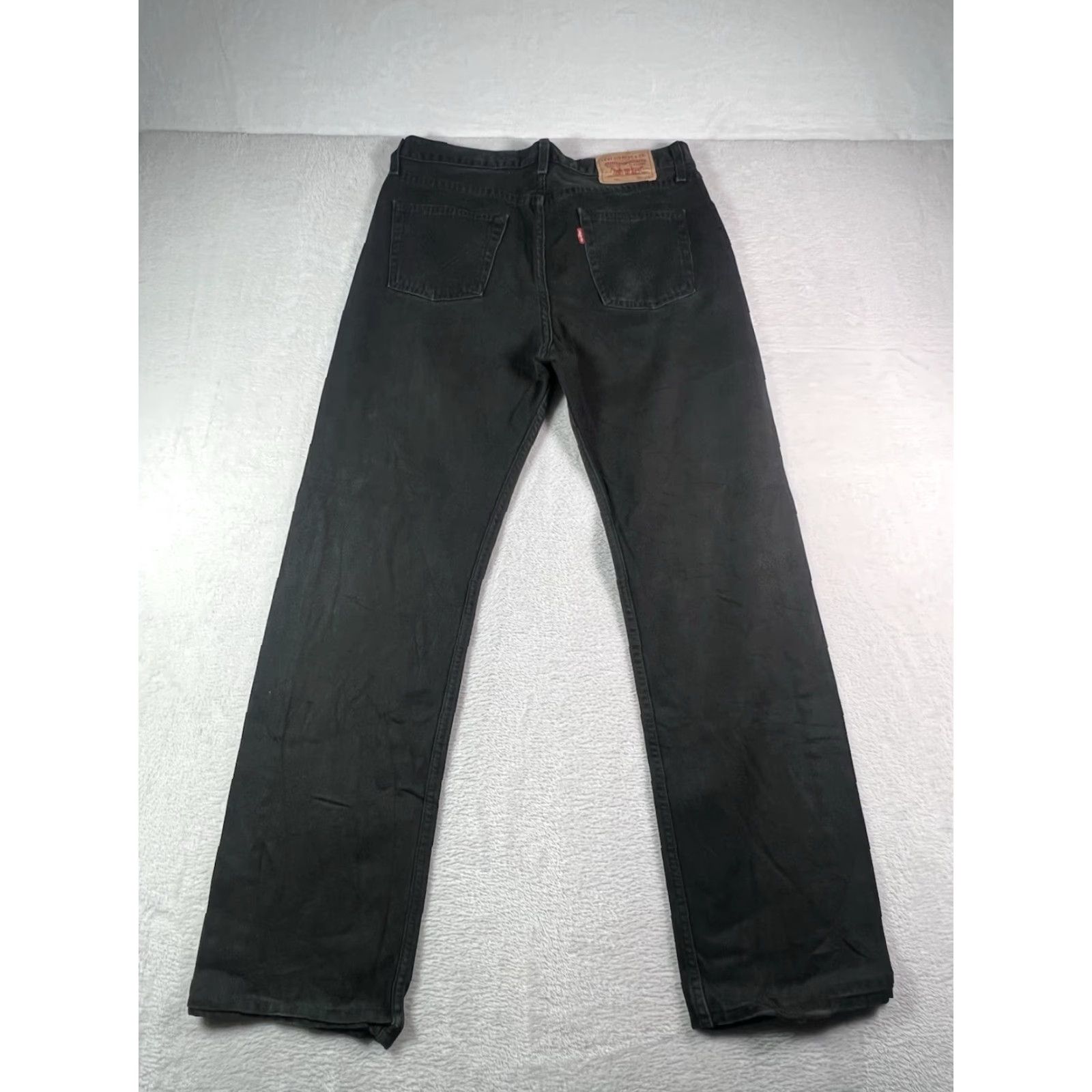 Levi's VINTAGE Levi's 751 Jeans Mens 34x32 Black Regular Fit Straight Leg Denim Workwear Size US 34 / EU 50 - 2 Thumbnail