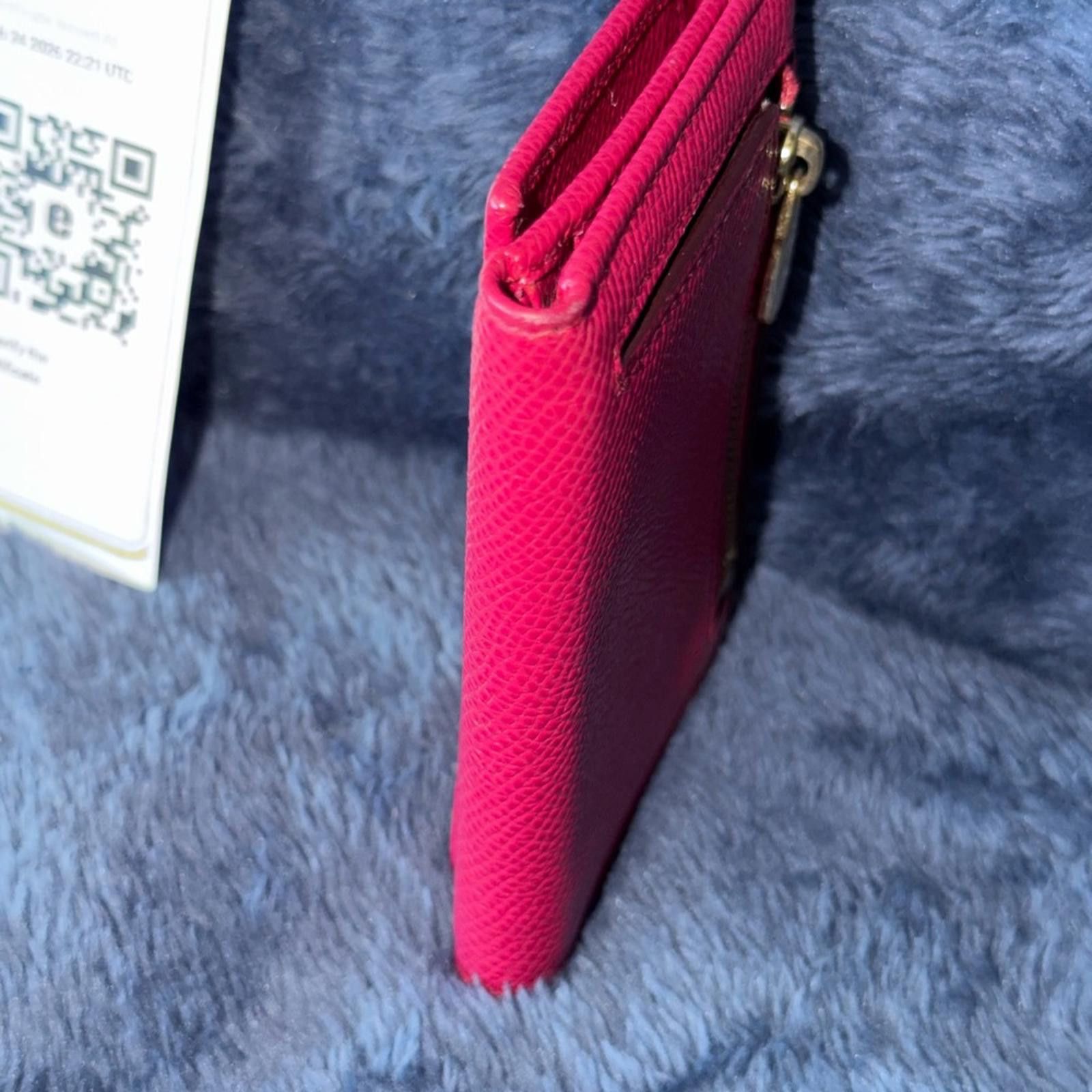 Dolce & Gabbana Dolce & Gabbana Dauphine French-flap Fuchsia Leather Wallet Size ONE SIZE - 6 Thumbnail