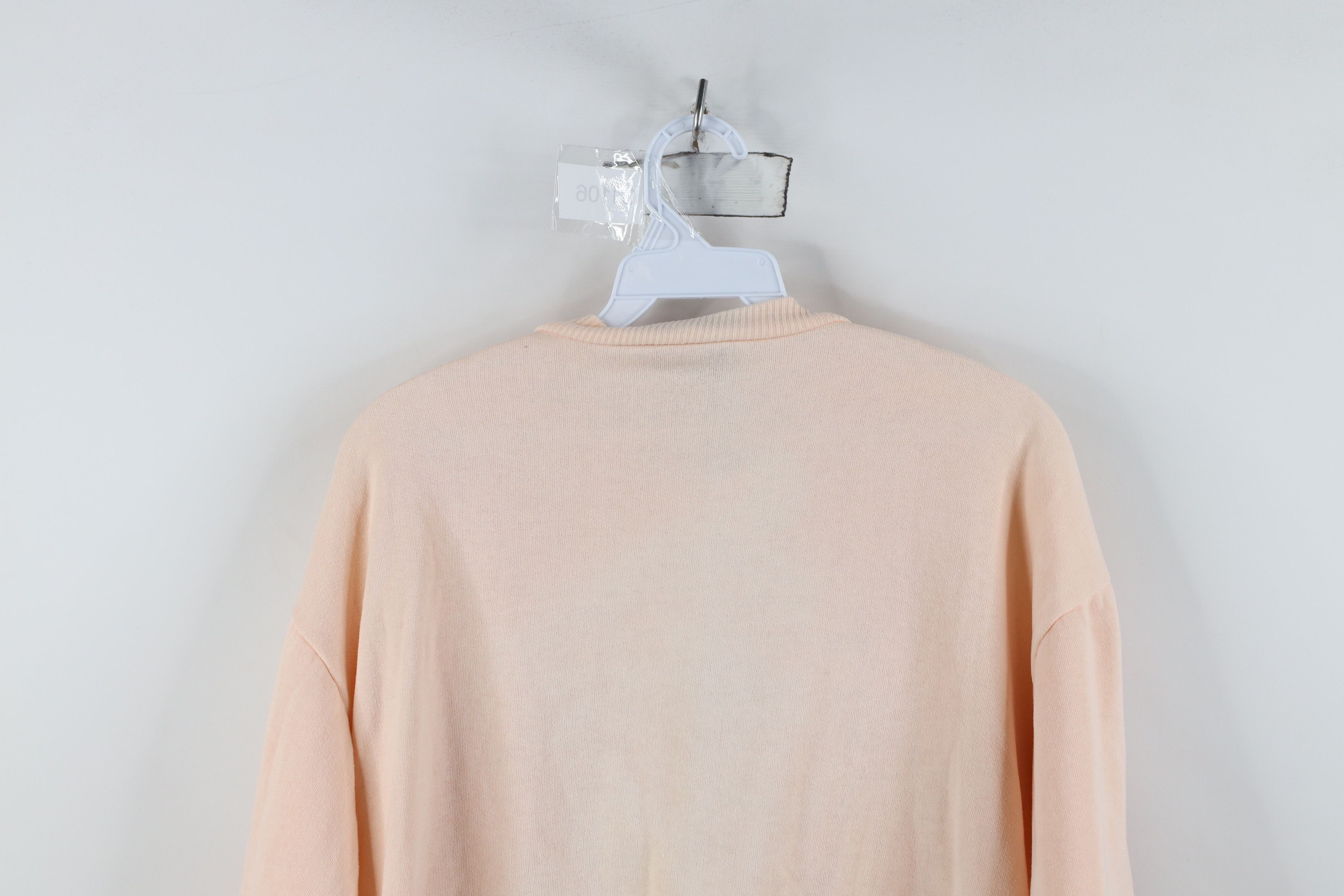 Vintage Vintage 90s Streetwear Knit Flower Crewneck Sweatshirt Pink Size M / US 6-8 / IT 42-44 - 10 Thumbnail