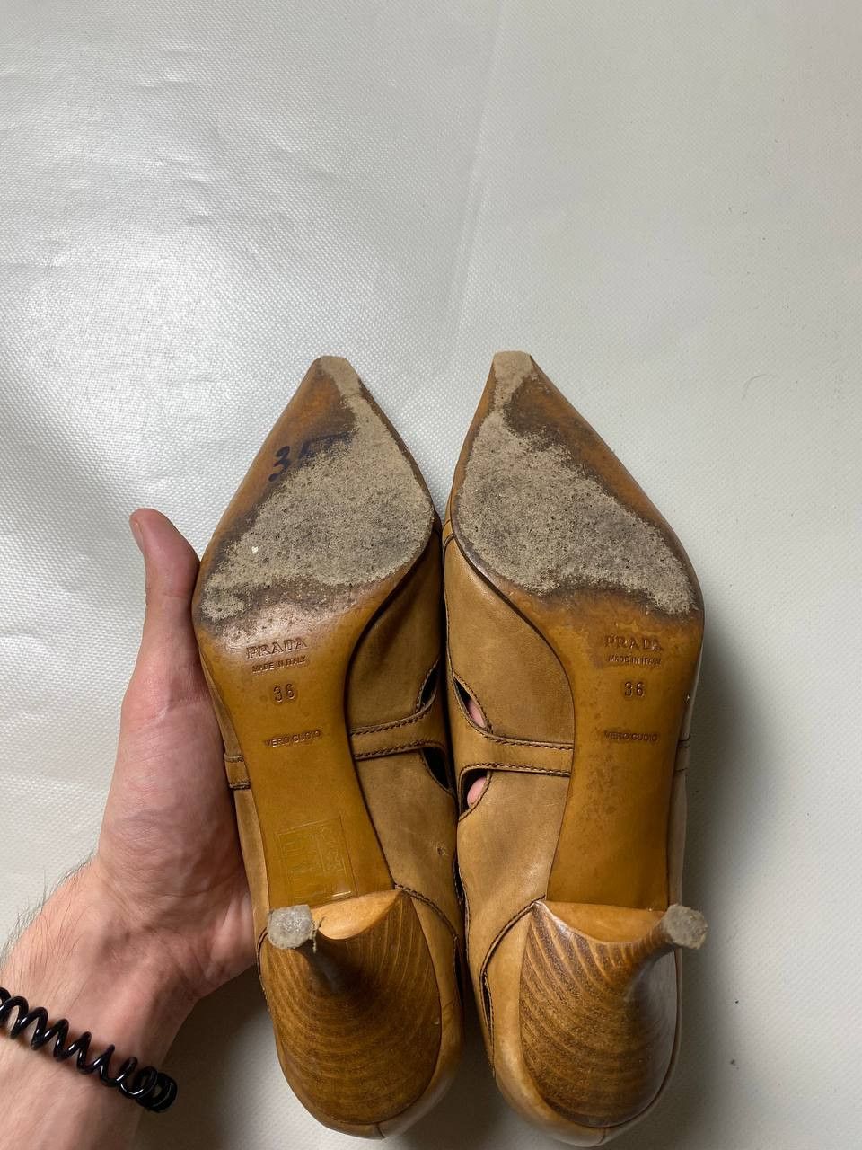 Prada Vintage Prada Heels Size US 5 / IT 35 - 8 Thumbnail