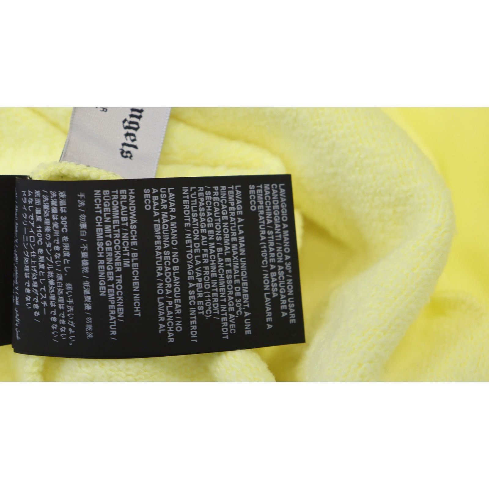 Palm Angels o1rshd1 Capri Sprayed Hoody in Baby Yellow Size US L / EU 52-54 / 3 - 5 Thumbnail