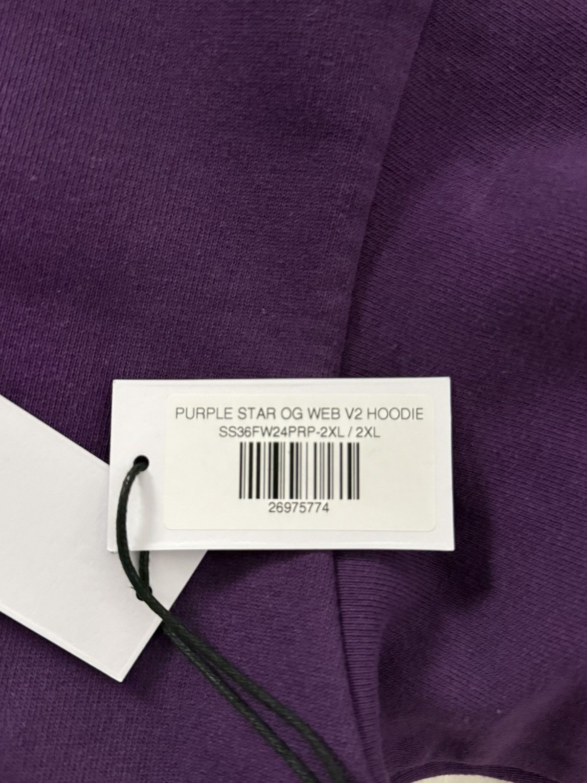 Sp5der Sp5der Purple Star OG Web V2 Hoodie XXL Size US XXL / EU 58 / 5 - 5 Thumbnail