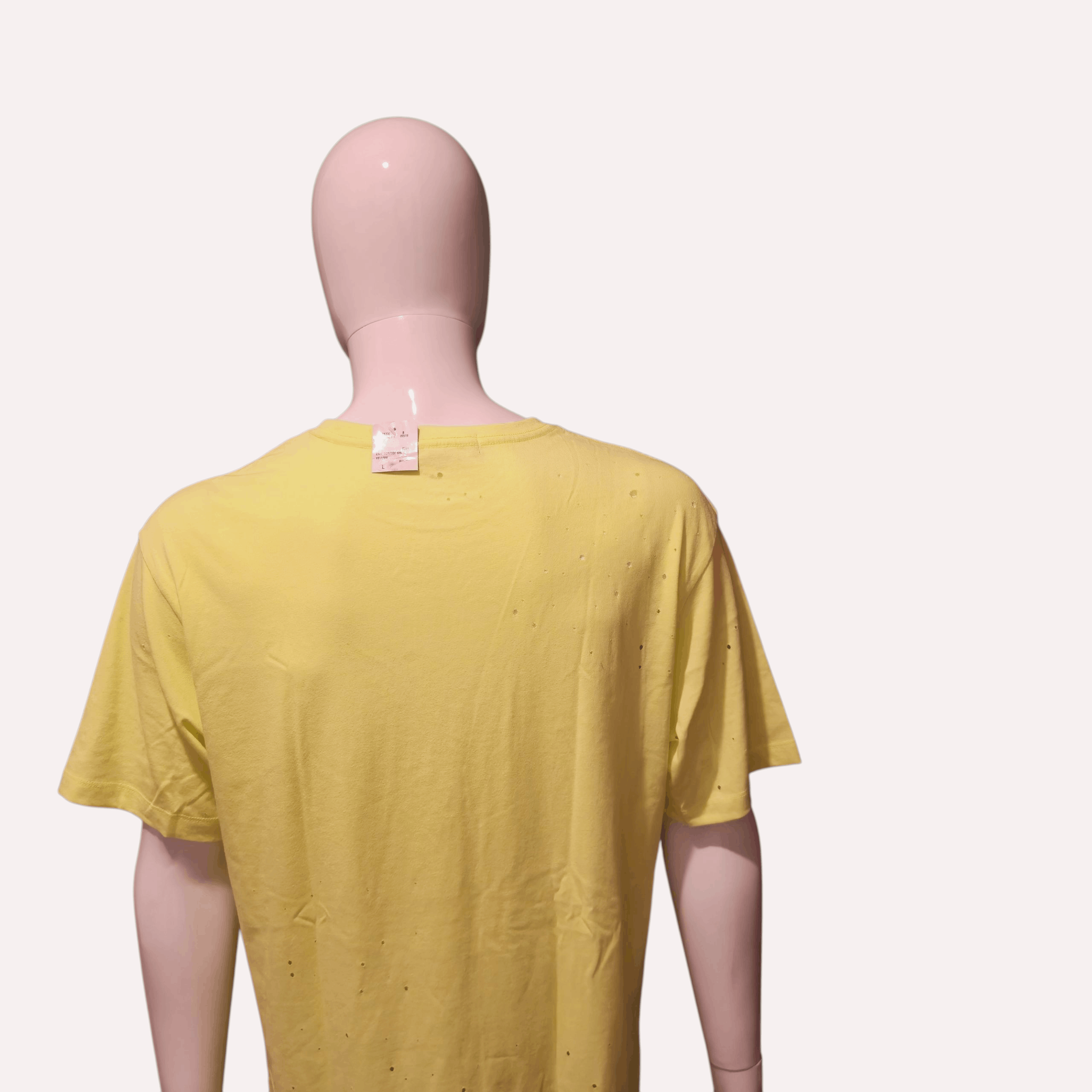 Forever 21 Forever 21 Men's Yellow Large Knit Top Distressed Tee NWT Size US L / EU 52-54 / 3 - 5 Thumbnail