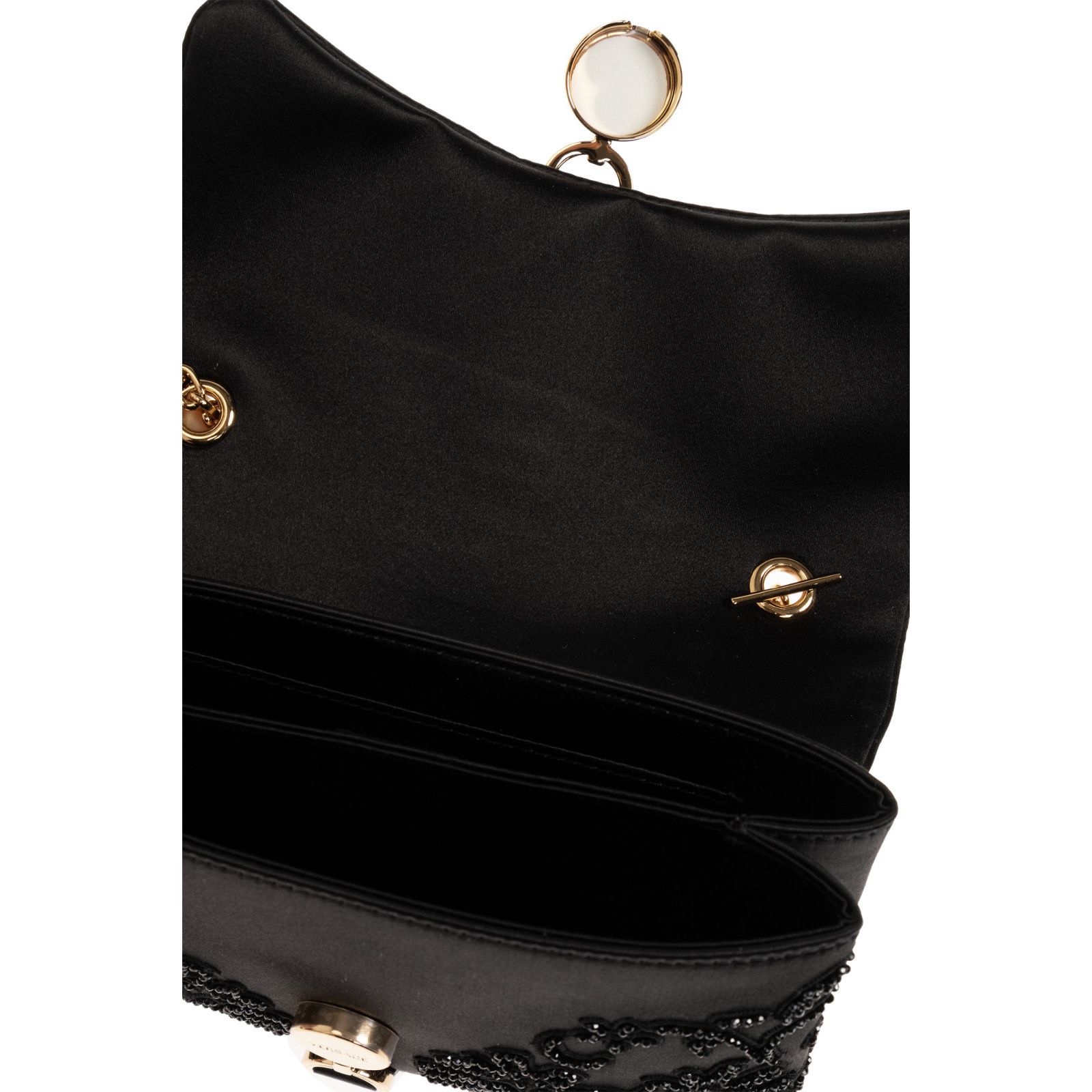 Versace VERSACE Kleio Mini Black Leather Shoulder Bag New & Authenti Size ONE SIZE - 4 Thumbnail