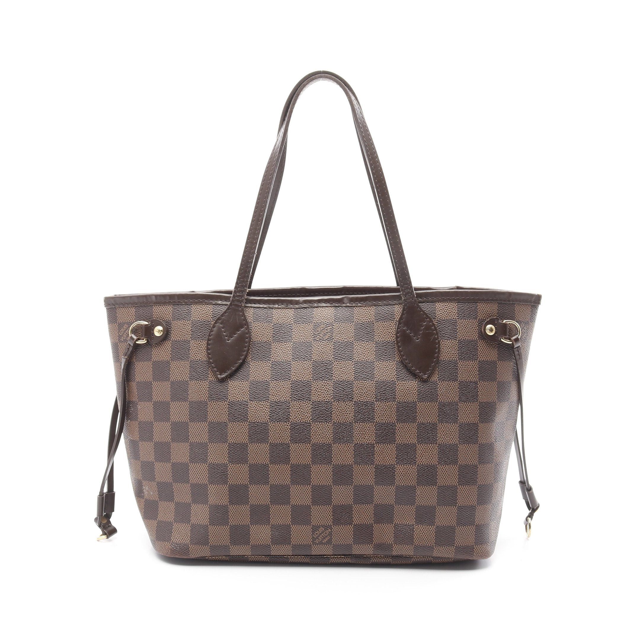 Louis Vuitton Louis Vuitton Neverfull Pm Damier Ebene Handbag Tote Bag Leather Brown Size ONE SIZE - 1 Thumbnail