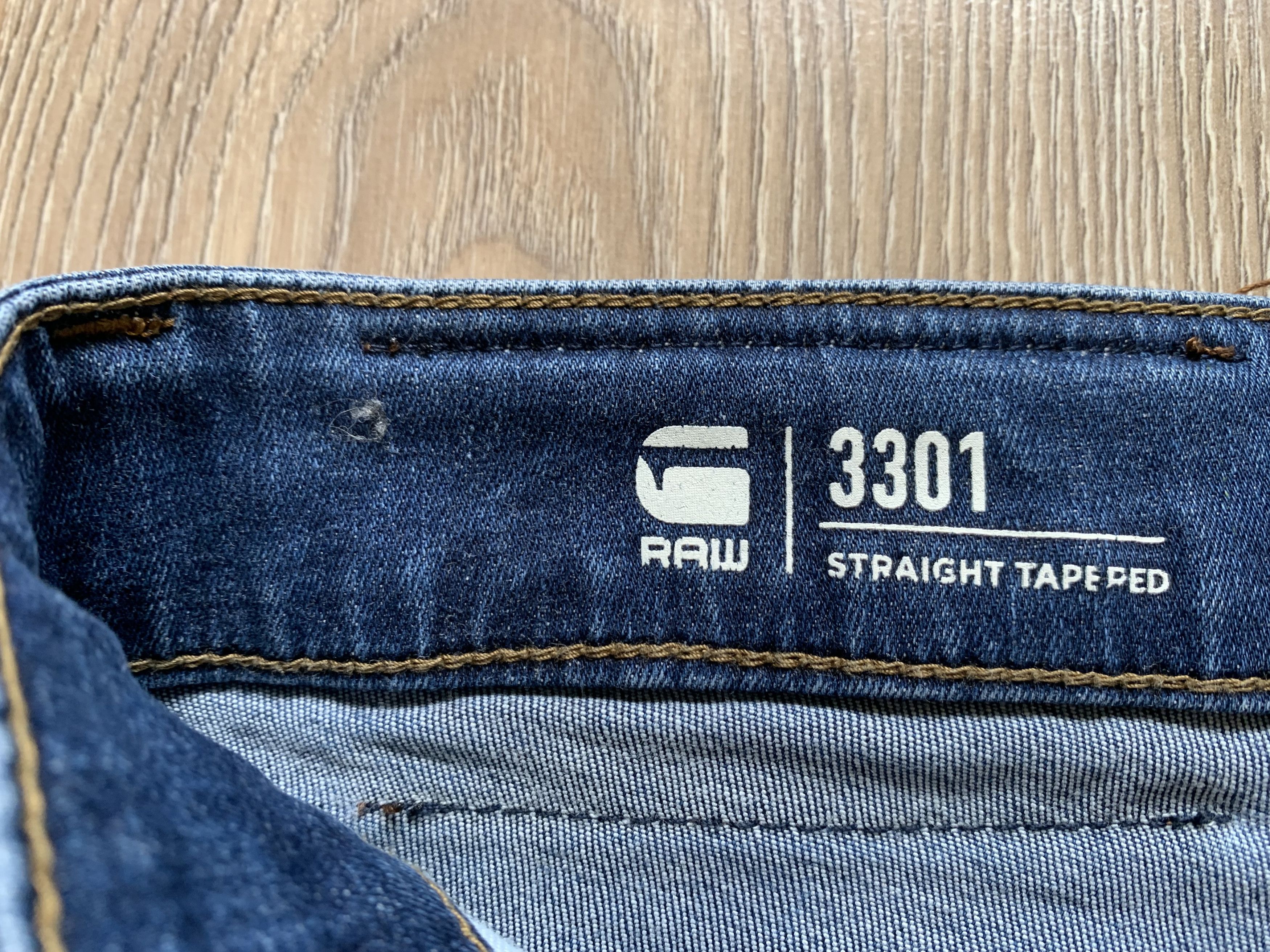 G-Star G Star Raw 3301 Straight Tapered Jeans Size US 32 / EU 48 - 8 Thumbnail