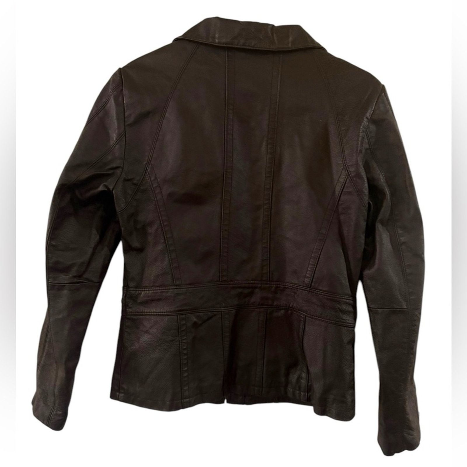 Vintage East 5th Genuine Leather Jacket Small Brown Vintage Y2K Size S / US 4 / IT 40 - 2 Thumbnail