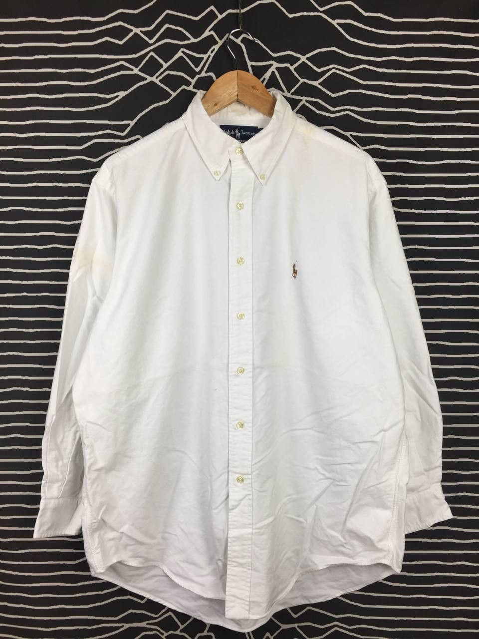 Ralph Lauren Vtg 90s Ralph Lauren Yarmouth Button Down Oxford Shirt Size US XXL / EU 58 / 5 - 2 Thumbnail