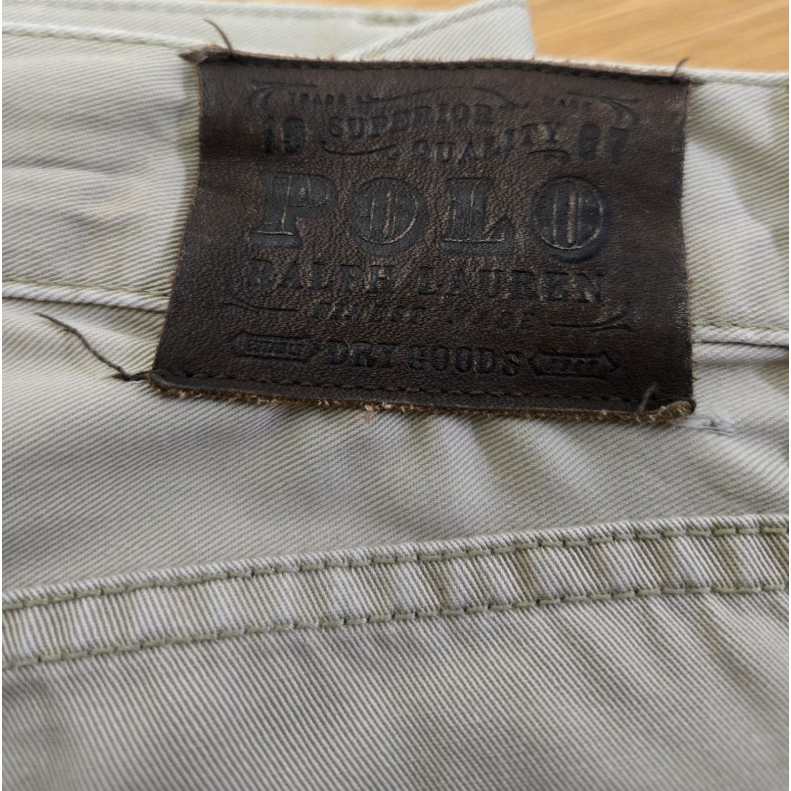 Polo Ralph Lauren VINTAGE Polo Ralph Lauren Pants Mens 35x32 Gray Twill 5 Pocket Straight Leg Classic Fit Size US S / EU 44-46 / 1 - 2 Thumbnail