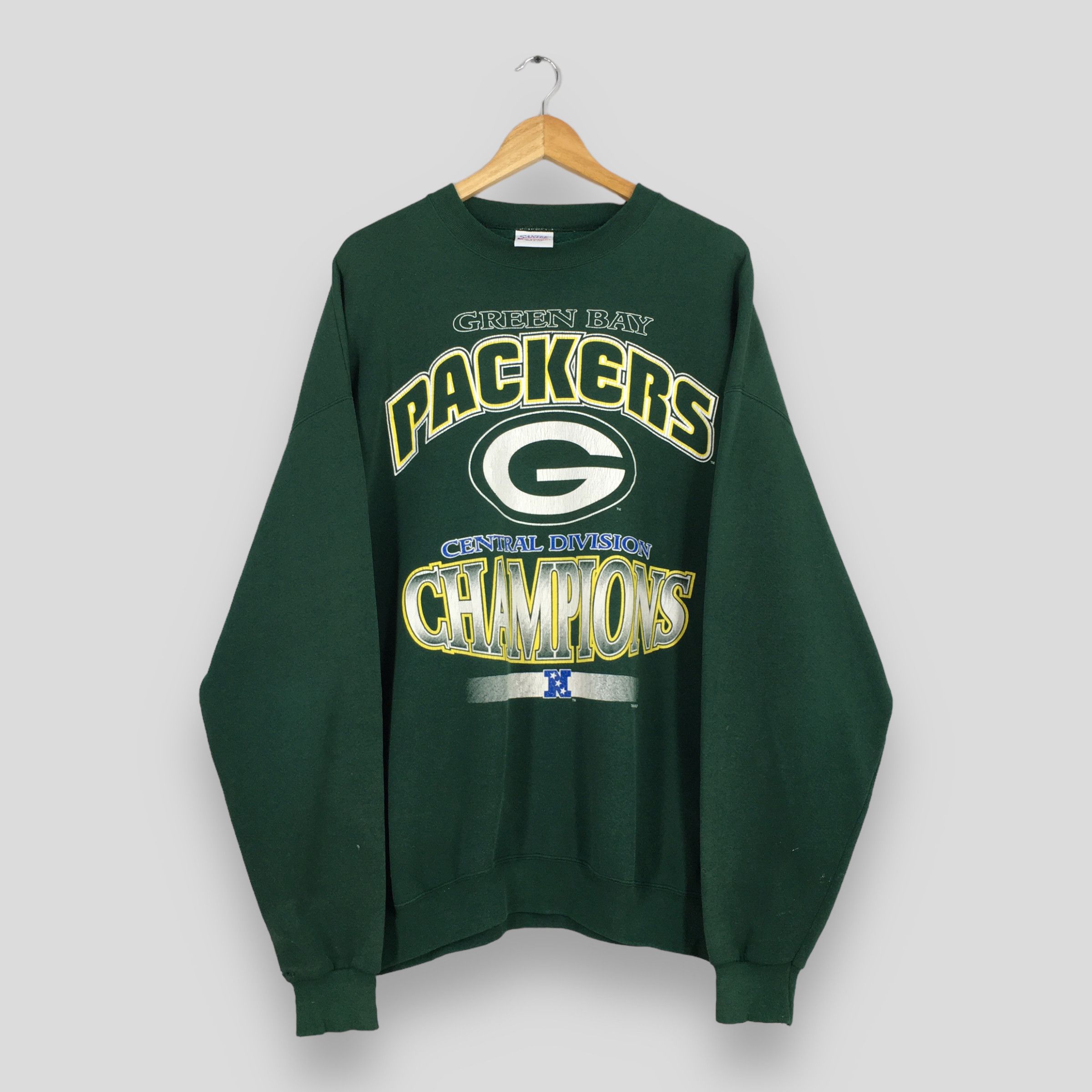 NFL Vintage 90s Green Bay Packers Football Sweatshirt Oversized Size US XXL / EU 58 / 5 - 1 Thumbnail