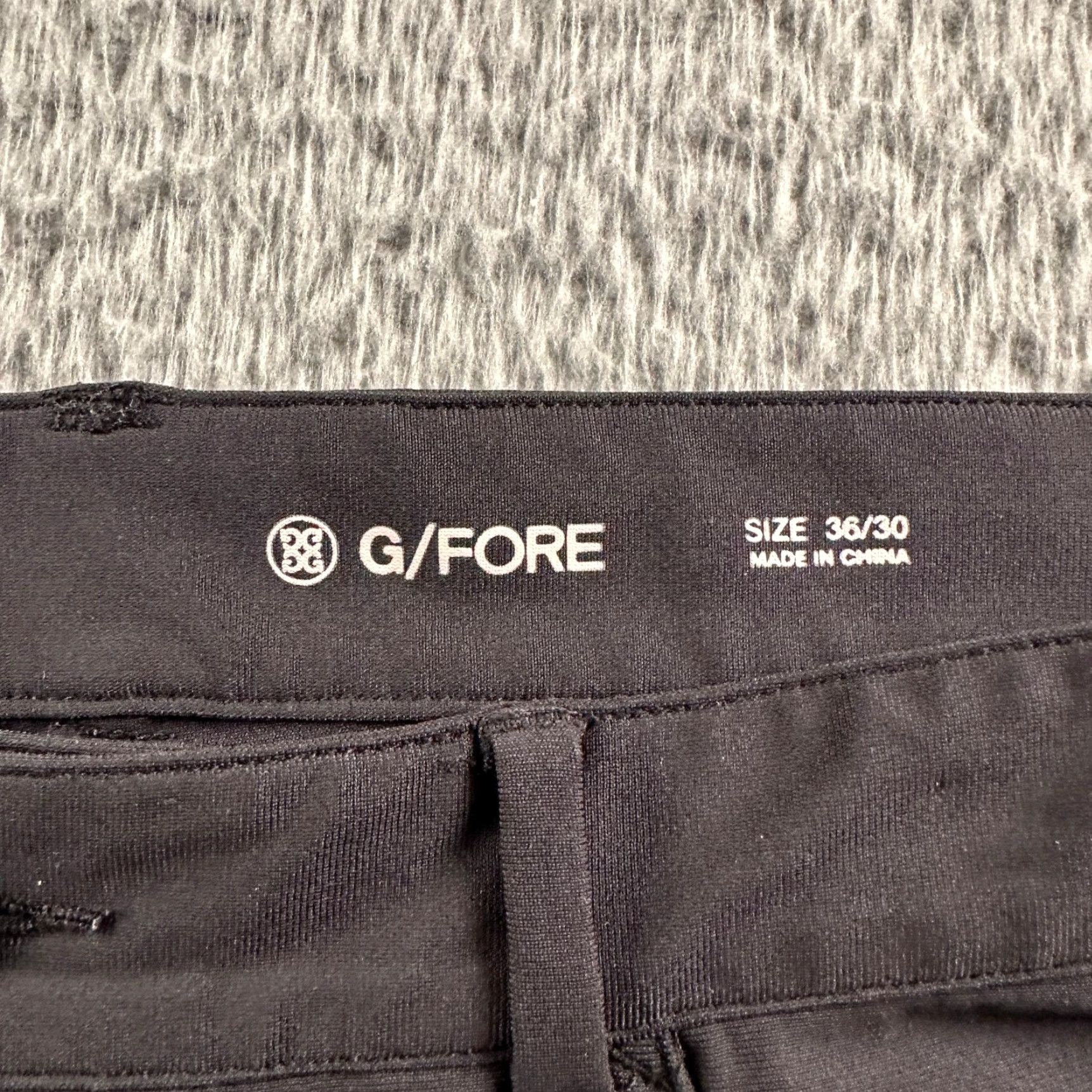G/FORE G/FORE Pants Mens 36x30 Black Performance Stretch Golf Straight Leg Casual Men Regular Solid Front Flat Front Logo Accents Vintage No Size US 36 / EU 52 - 4 Thumbnail