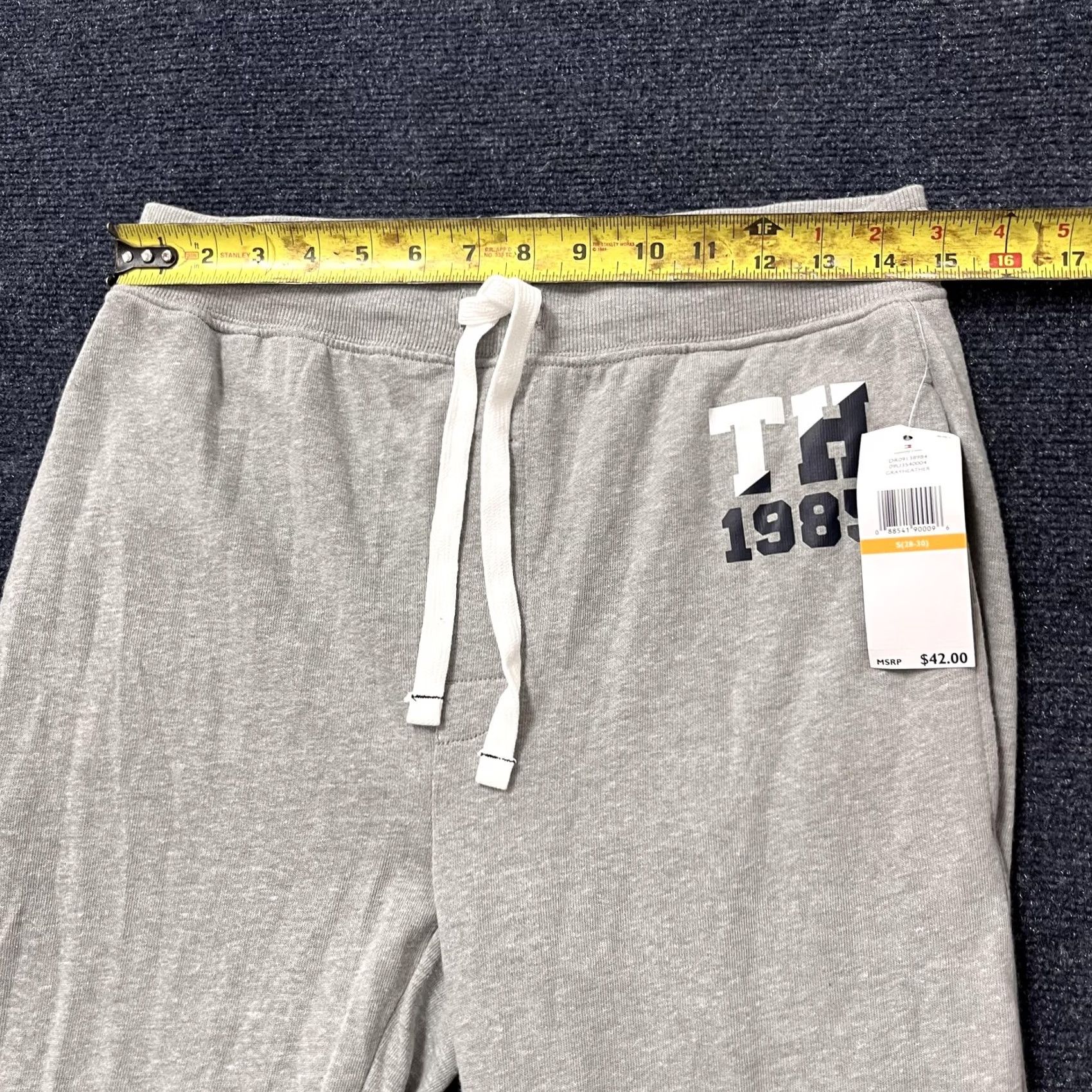 Tommy Hilfiger Tommy Hilfiger Pajama Pants Mens Small Gray Heather Jersey Lounge Drawstring TH 1985 Size US S / EU 44-46 / 1 - 6 Thumbnail