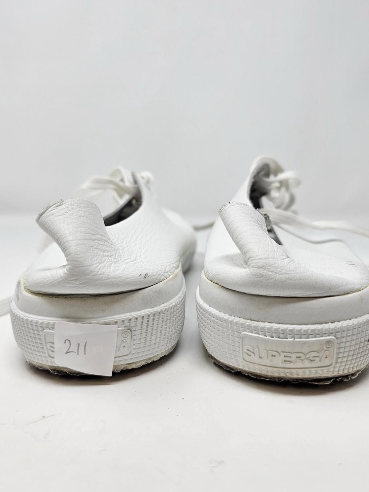 Superga Supergra Sport White Leather Sneakers Size US 8.5 / IT 38.5 - 8 Thumbnail