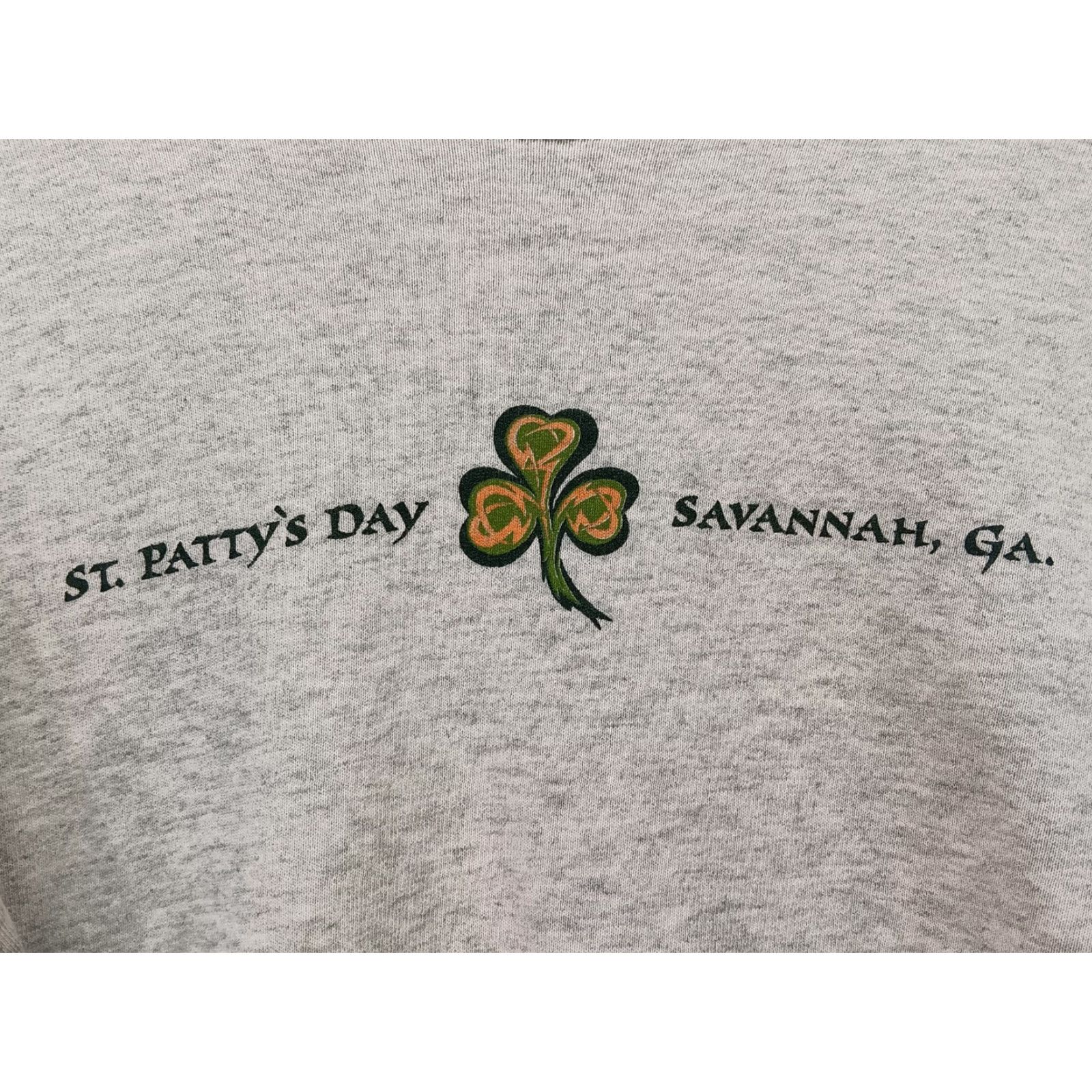 Fruit Of The Loom Fruit of the Loom Sweatshirt Mens XL Gray St. Patrick’s Day Graphic Print Savannah GA Crew Neck Pullover Shirt Size US XL / EU 56 / 4 - 3 Thumbnail