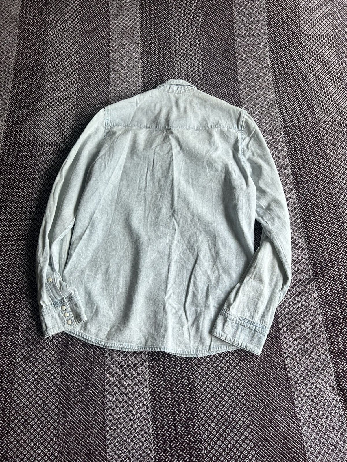 Zadig & Voltaire Zadig & Voltaire Denim Bleached Shirt Distressed Hype Size M Size US M / EU 48-50 / 2 - 12 Thumbnail