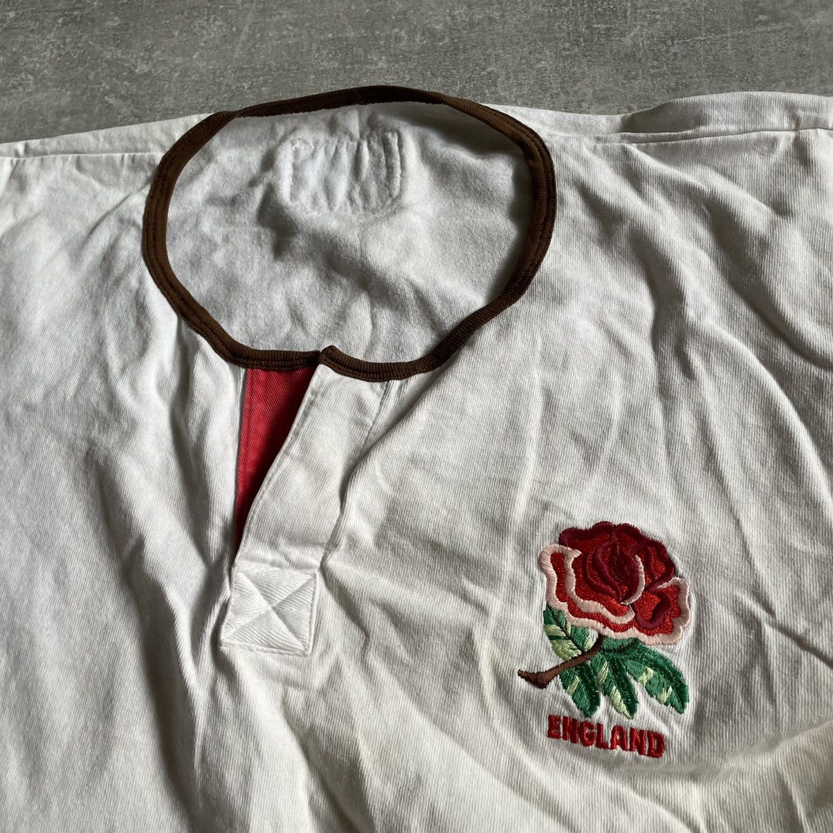 Cotton Traders Rare 80s 90s England rugby polo shirt vintage 1991 95 96 tee Size US L / EU 52-54 / 3 - 5 Thumbnail