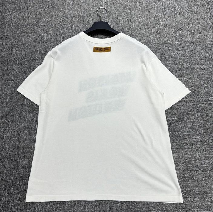 Louis Vuitton Louis Vuitton LV slogan knitted short sleeve | Grailed