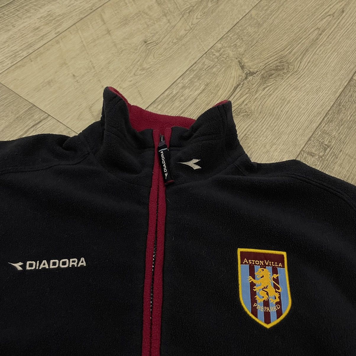 Diadora × Vintage 90s Vintage Aston Villa Jersey Diadora fleece jacket sherpa Size US S / EU 44-46 / 1 - 2 Thumbnail
