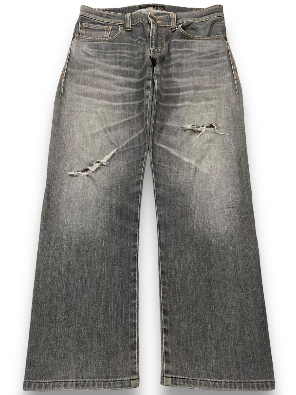 Edwin Vintage Edwin 503Zero Faded Baggy Distressed Grunge Jeans Size US 33 - 1 Thumbnail