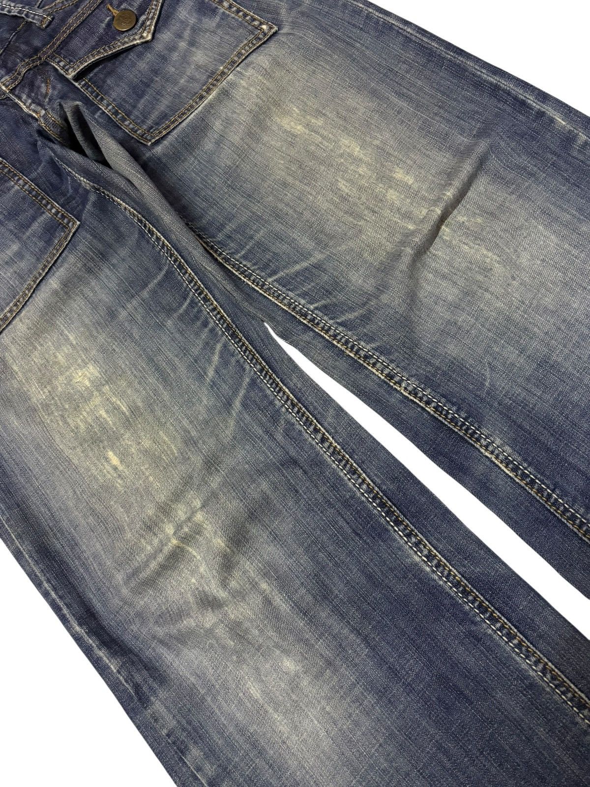 Japanese Brand Vtg CGM Japan Grunge Bootcut Distressed Jeans Size US 28 / EU 44 - 5 Thumbnail