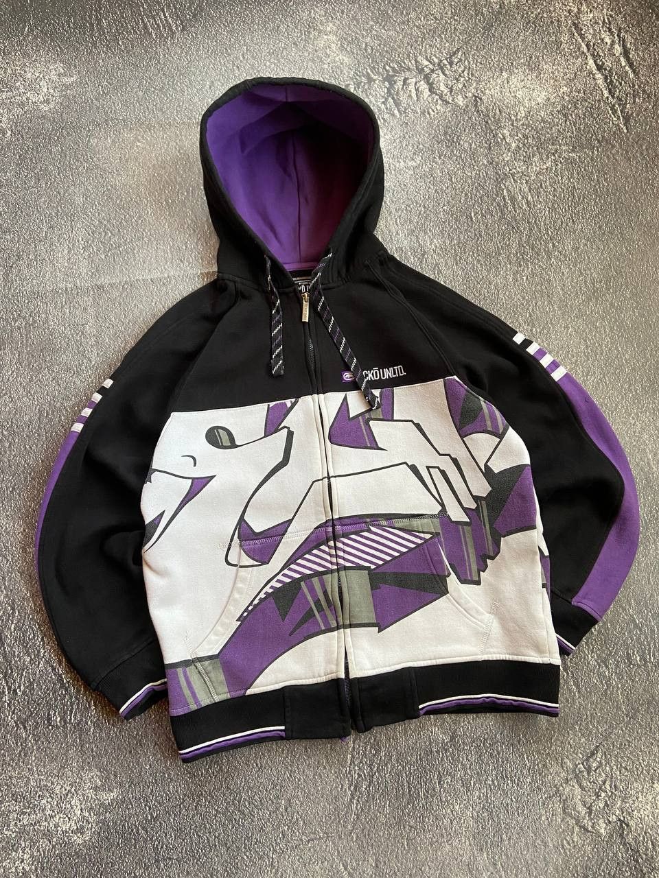 Ecko Unltd. Vintage Ecko Untld big print zip hoodie Size US S / EU 44-46 / 1 - 1 Thumbnail