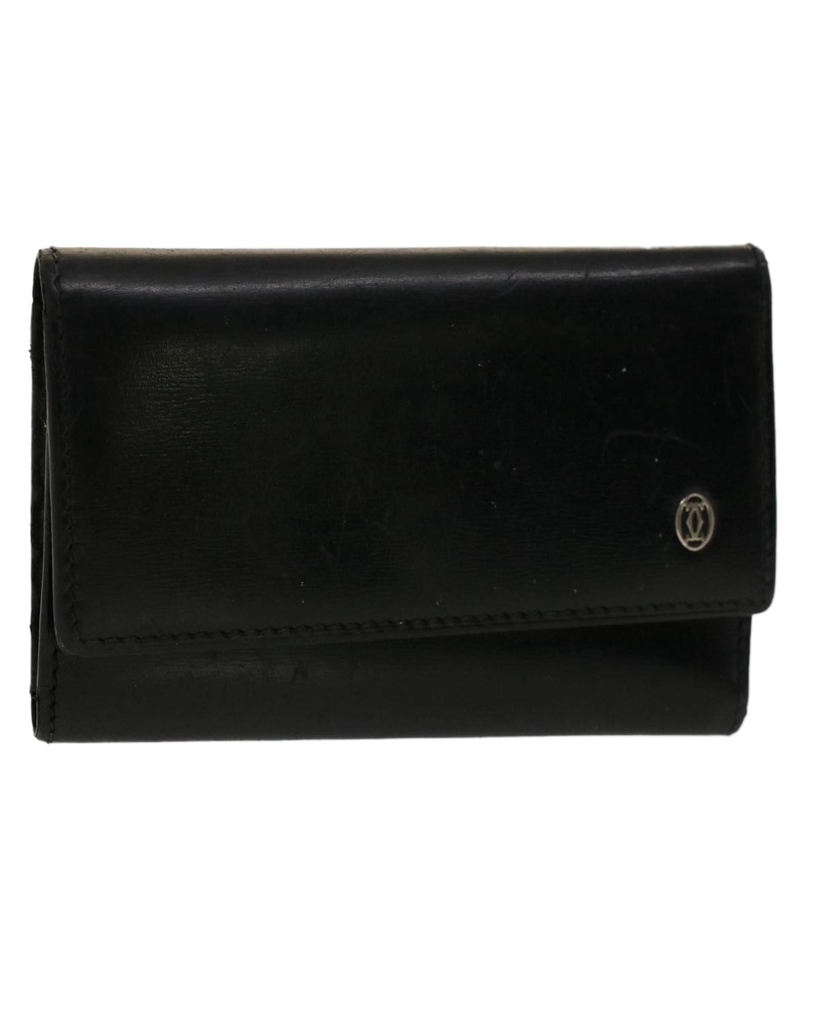 image of Cartier Black Leather Key Case, Women's