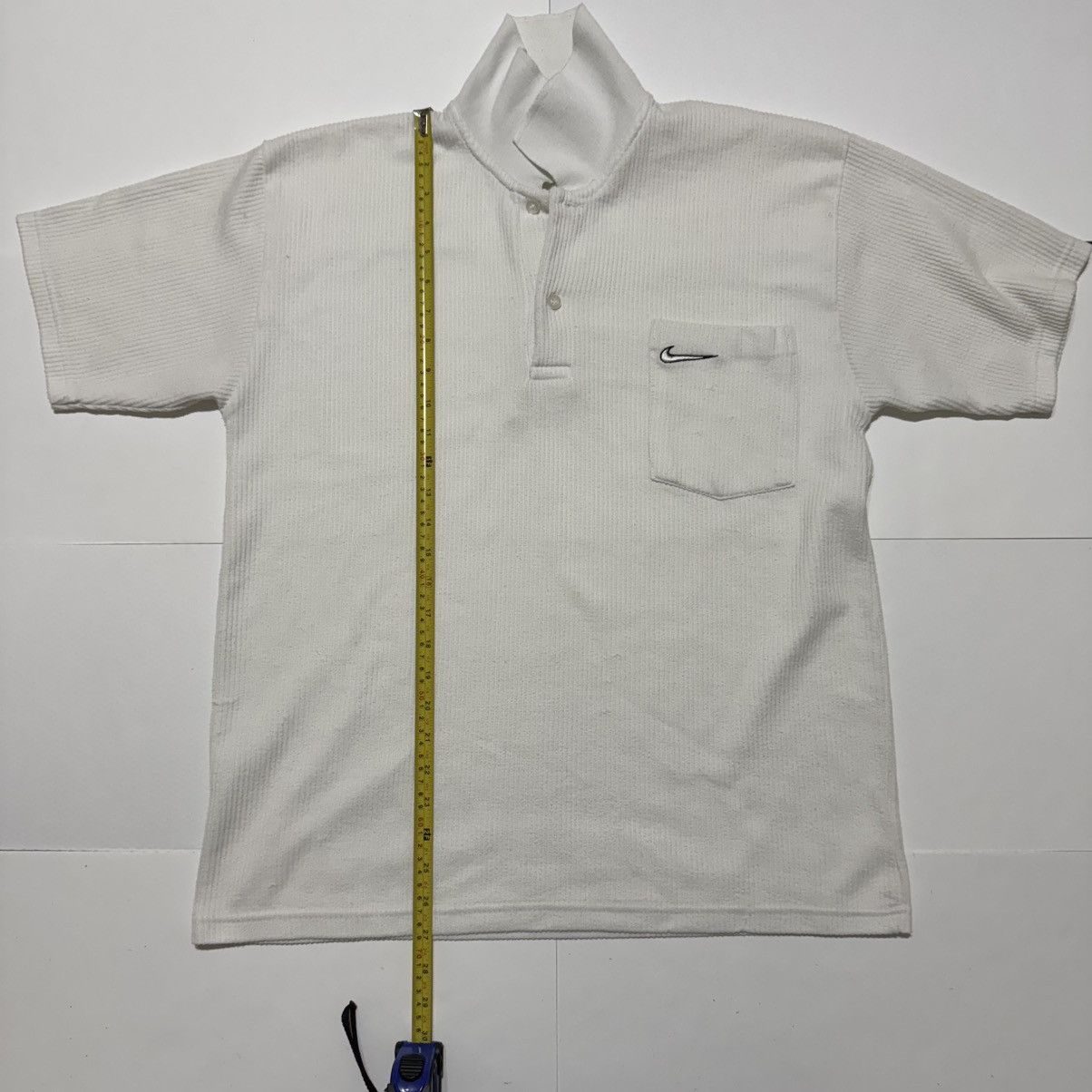 Nike × Vintage Vintage Nike Men’s White Golf Polo Shirt 90’s Slim Size L Size US L / EU 52-54 / 3 - 2 Thumbnail