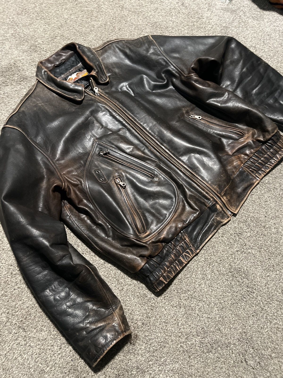 Harley Davidson Vintage Harley Davidson Leather Jacket Size XL Size US XL / EU 56 / 4 - 10 Thumbnail