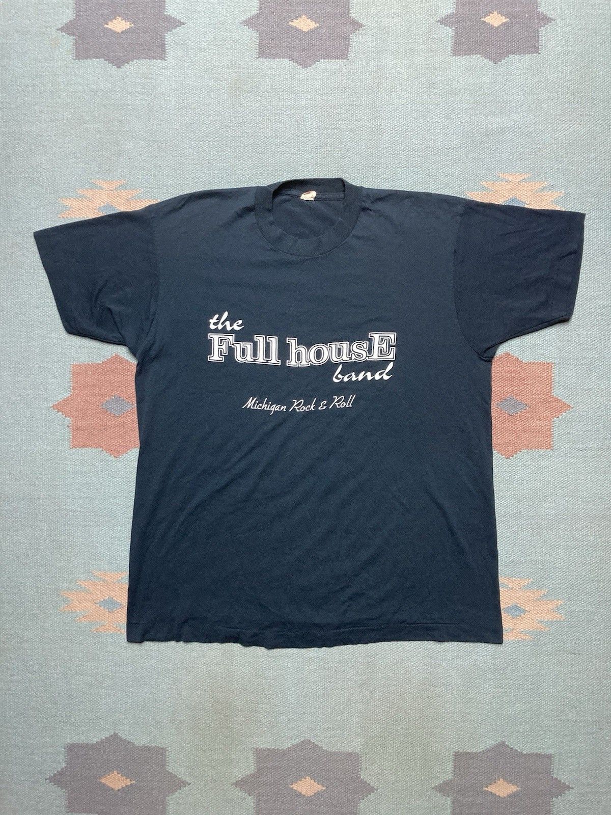 Vintage Vtg 80s t shirt the full house band Michigan rock & roll XL Size US XL / EU 56 / 4 - 1 Thumbnail