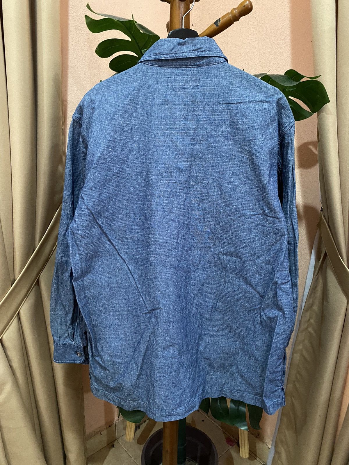 Kansai Yamamoto Vintage Kansai Jeans Denim Workwear Jacket Chambray Zip-Up Size US XL / EU 56 / 4 - 10 Thumbnail