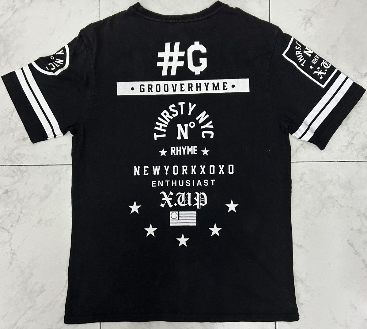 Japanese Brand GROOVE RHYME REFRAME CHROME HEARTS DESIGN TEE Size US M / EU 48-50 / 2 - 9 Thumbnail