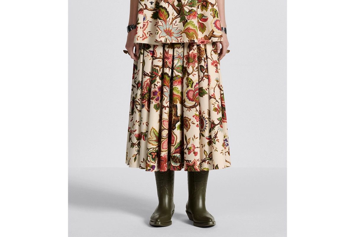 Dior o1bcso1str0225 Mid Length Pleated Skirt in Multicolor Size 30" / US 8 / IT 44 - 7 Thumbnail