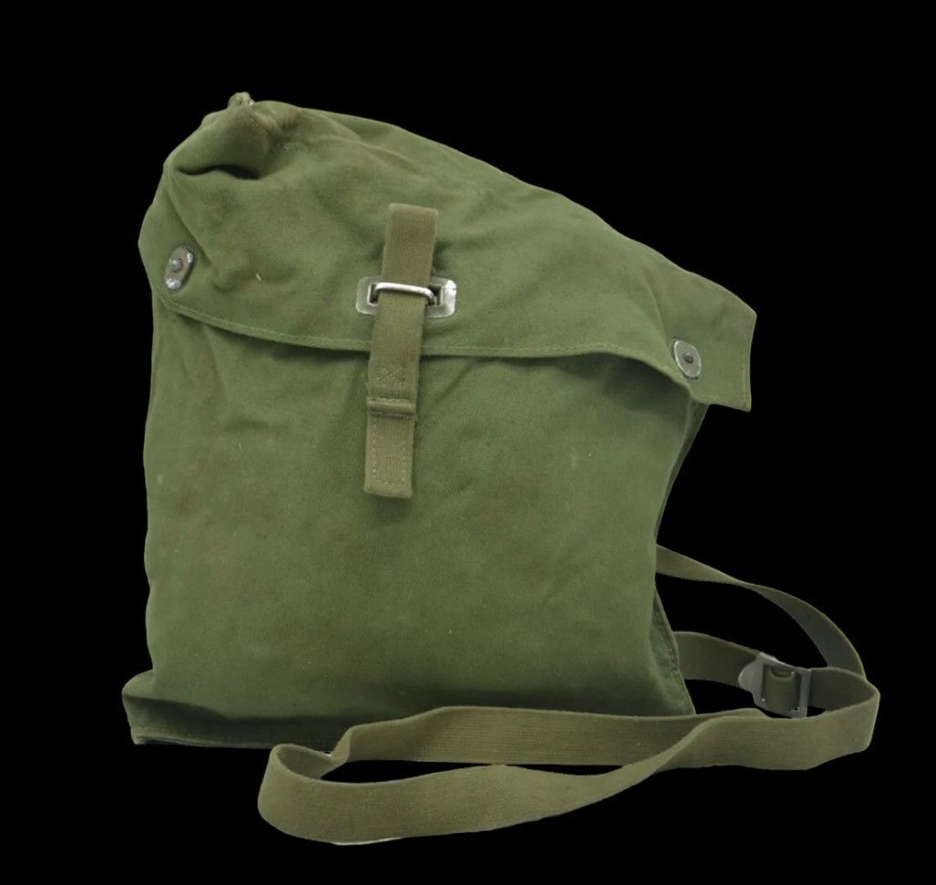 image of Archival Clothing x Military 1945 Canvas Genuine Military Crossbody Bag in Army, Men's
