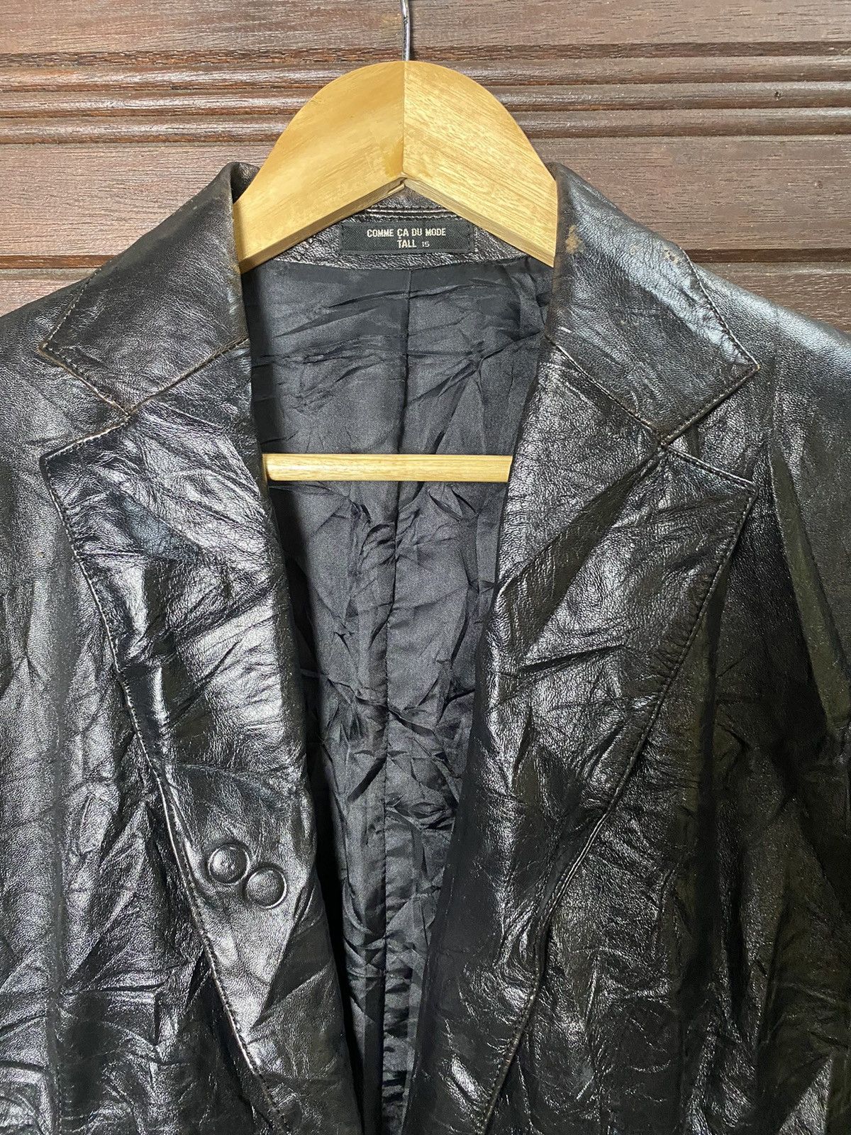Comme Ca Ism Comme Ca Du Mode Soft Leather Coat Size 38S - 4 Thumbnail