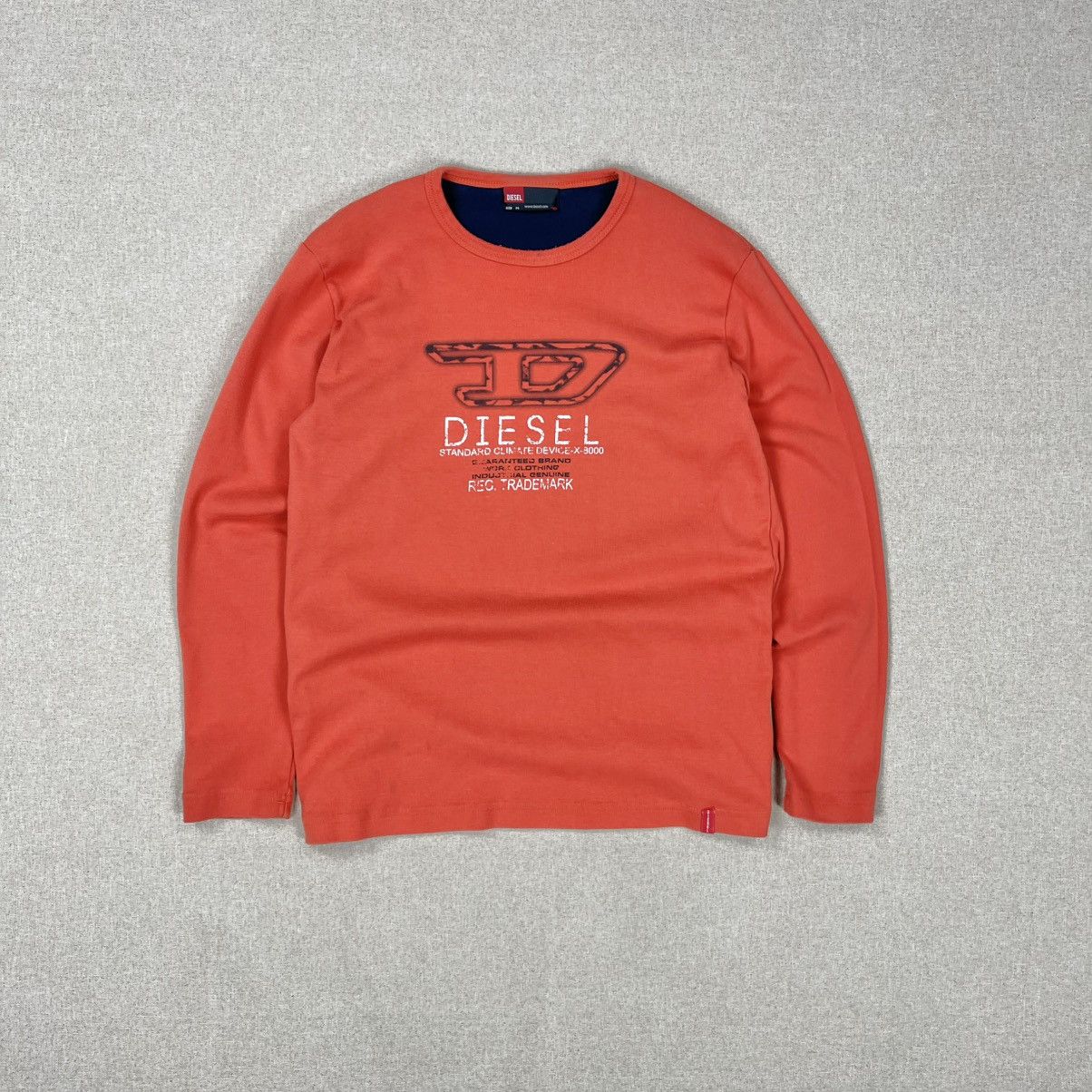 Diesel × Vintage VINTAGE Y2K DIESEL LOGO LONGSLEEVE SLIM Size US M / EU 48-50 / 2 - 1 Thumbnail