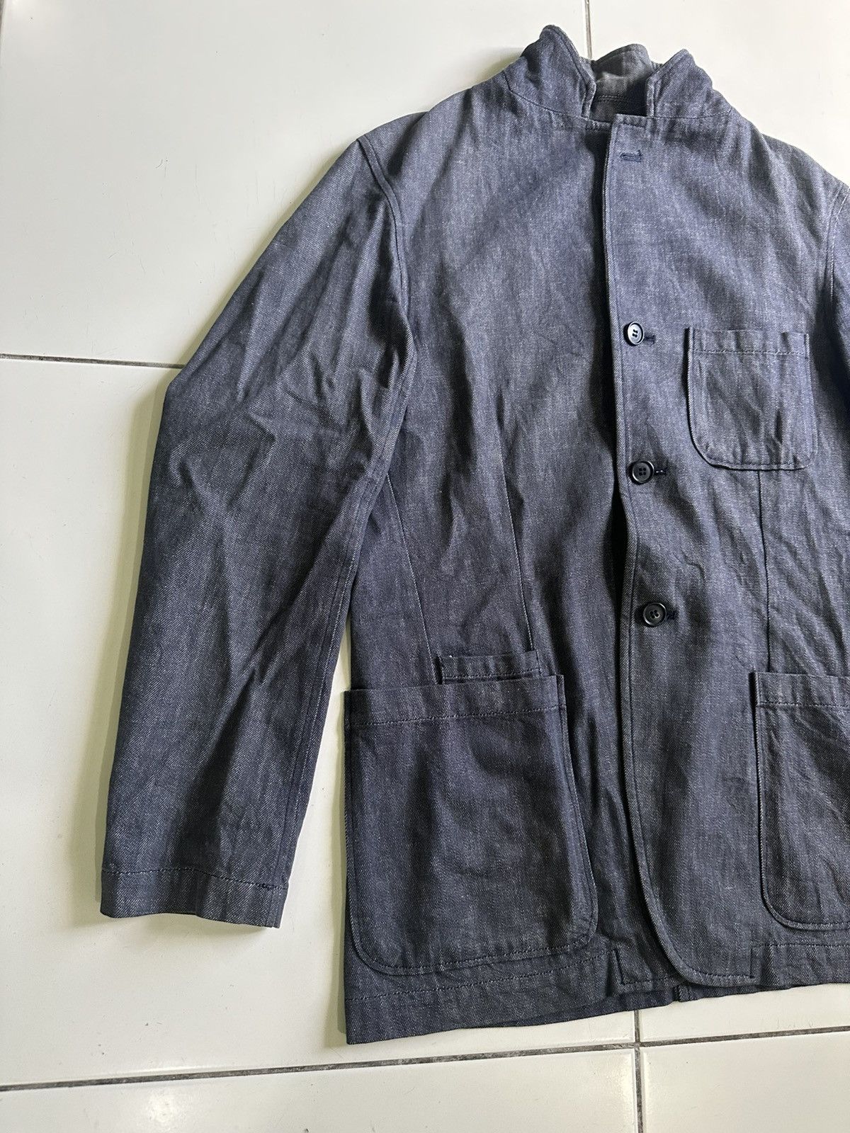 Designer × Japanese Brand Vintage Histube Indigo Style Men’s Coat Size US M / EU 48-50 / 2 - 2 Thumbnail