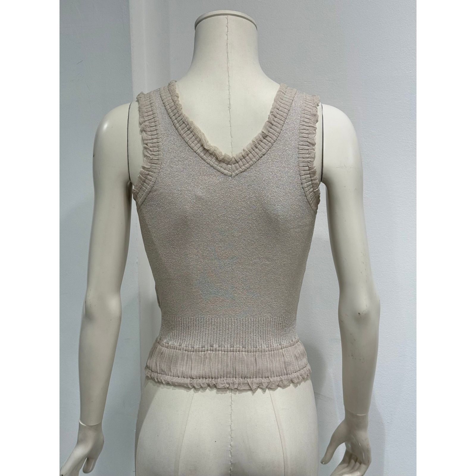 Chanel 2000s Chanel logo wool tank top Size XS / US 0-2 / IT 36-38 - 3 Thumbnail