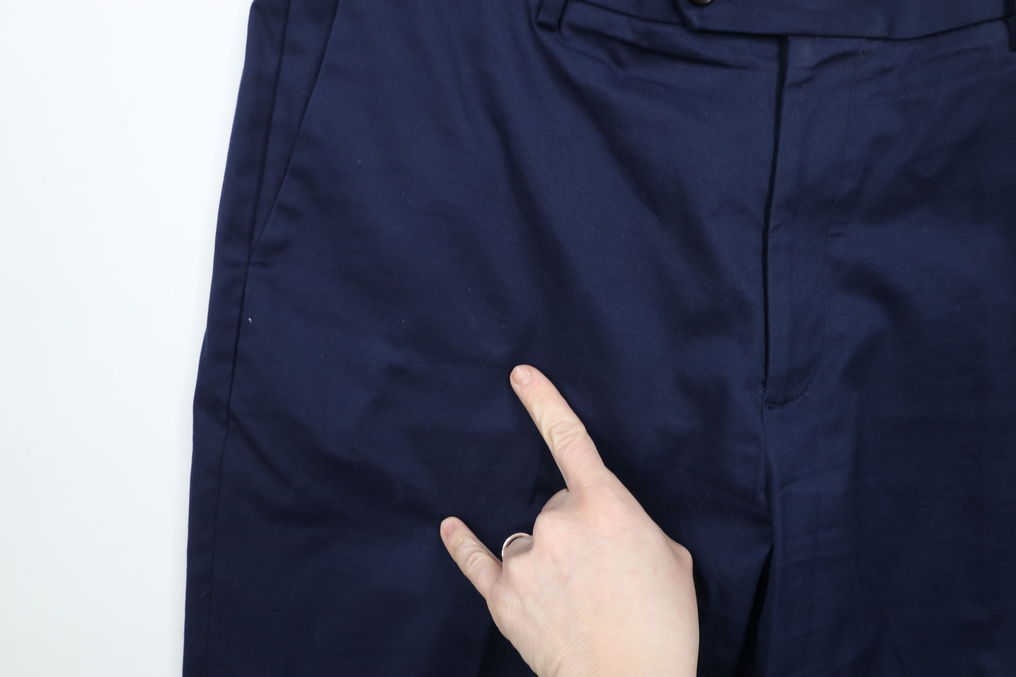 J.Crew × Vintage J Crew Bowery Classic Fit Stretch Chino Pants Navy Blue Size US 35 - 8 Thumbnail