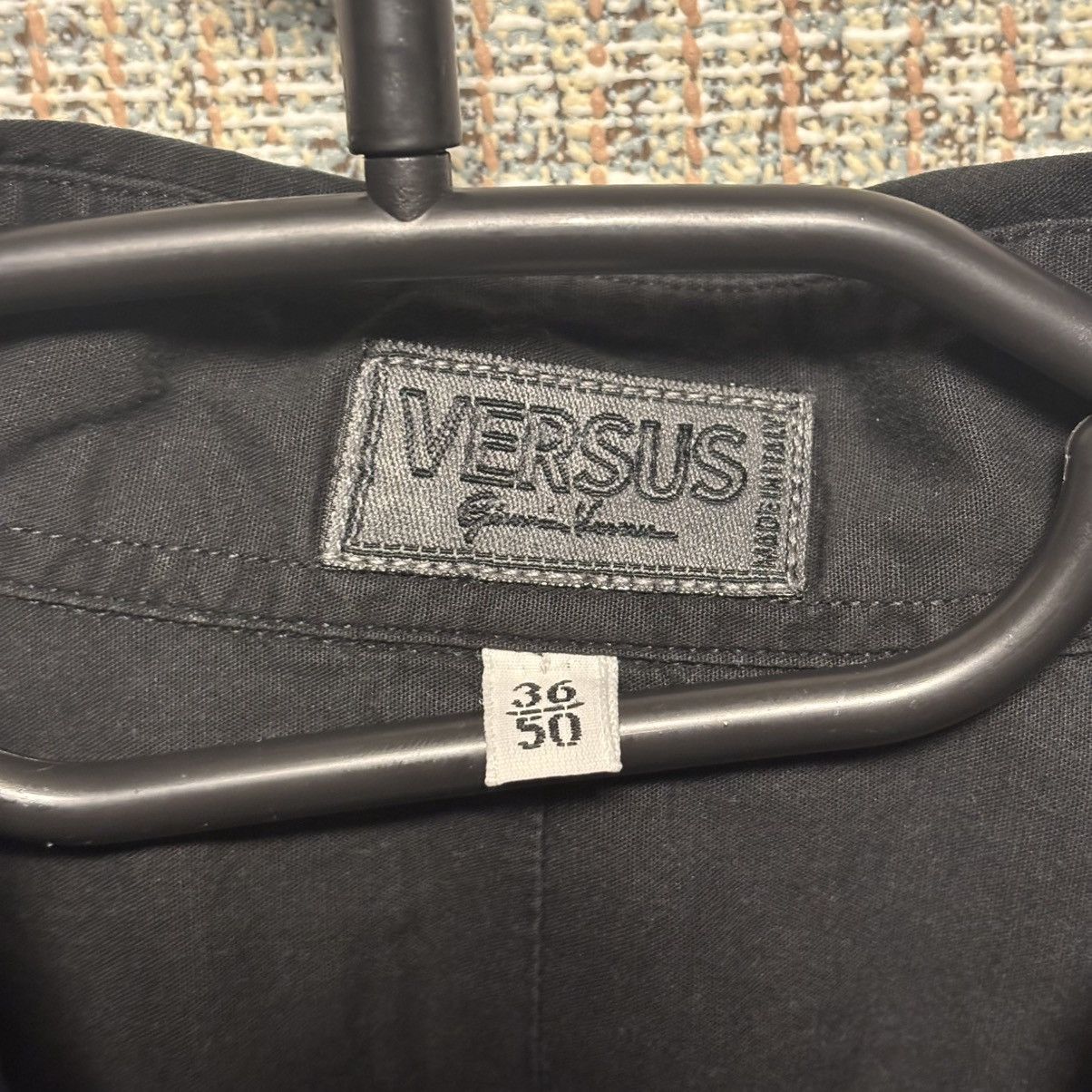 Versus Versace 90s Versus Versace Black Utility Shirt Lampo Zips Size US M / EU 48-50 / 2 - 4 Thumbnail