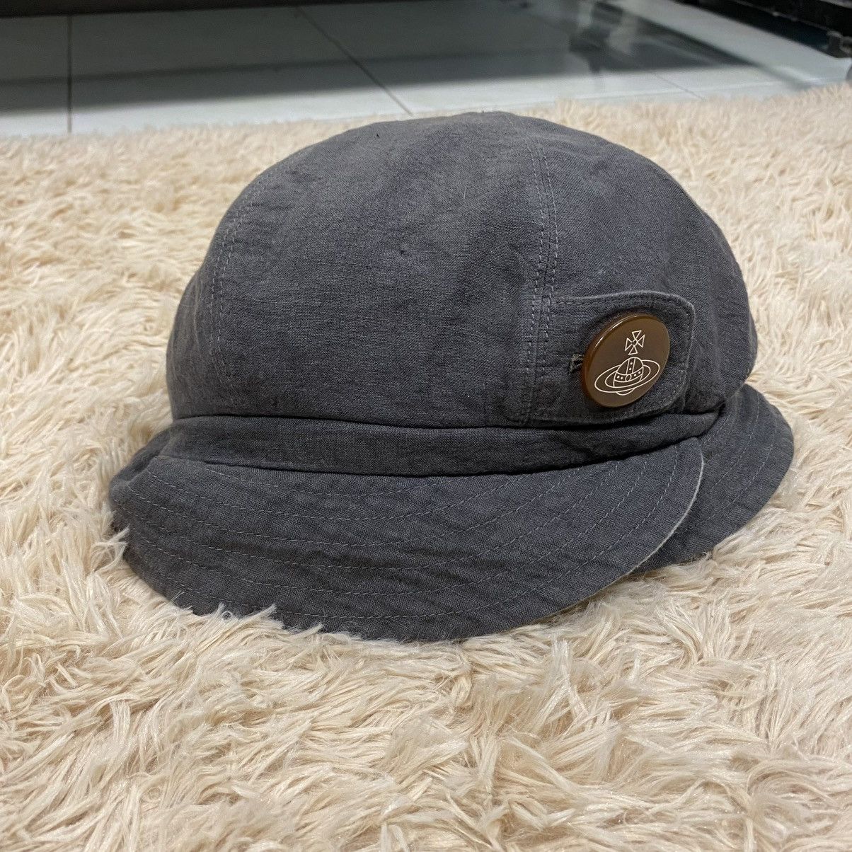 Vivienne Westwood 🔥 VINTAGE VIVIENNE WESTWOOD ORB BUTTON CADET CAP Size ONE SIZE - 3 Thumbnail
