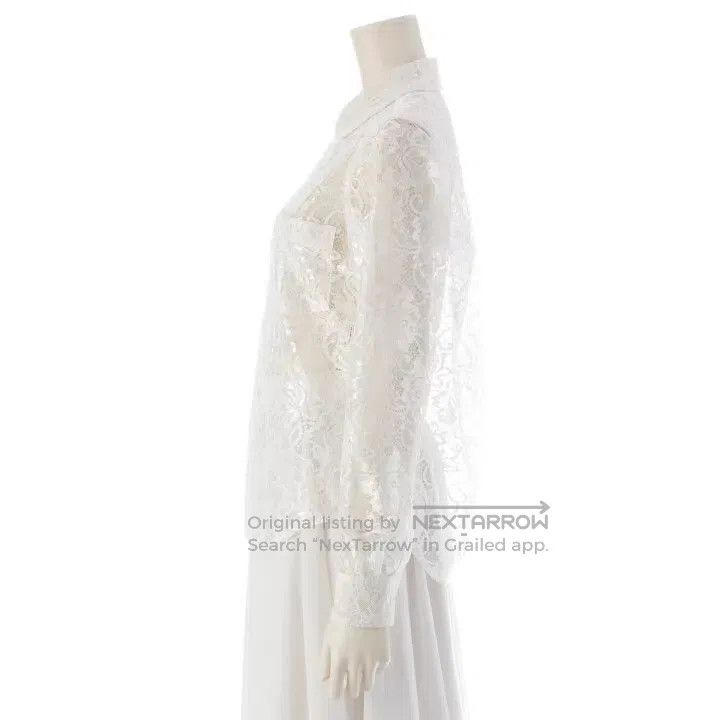 Comme des Garcons Comme des Garcons Vintage white lace long-sleeved shirt Size XS / US 0-2 / IT 36-38 - 3 Thumbnail