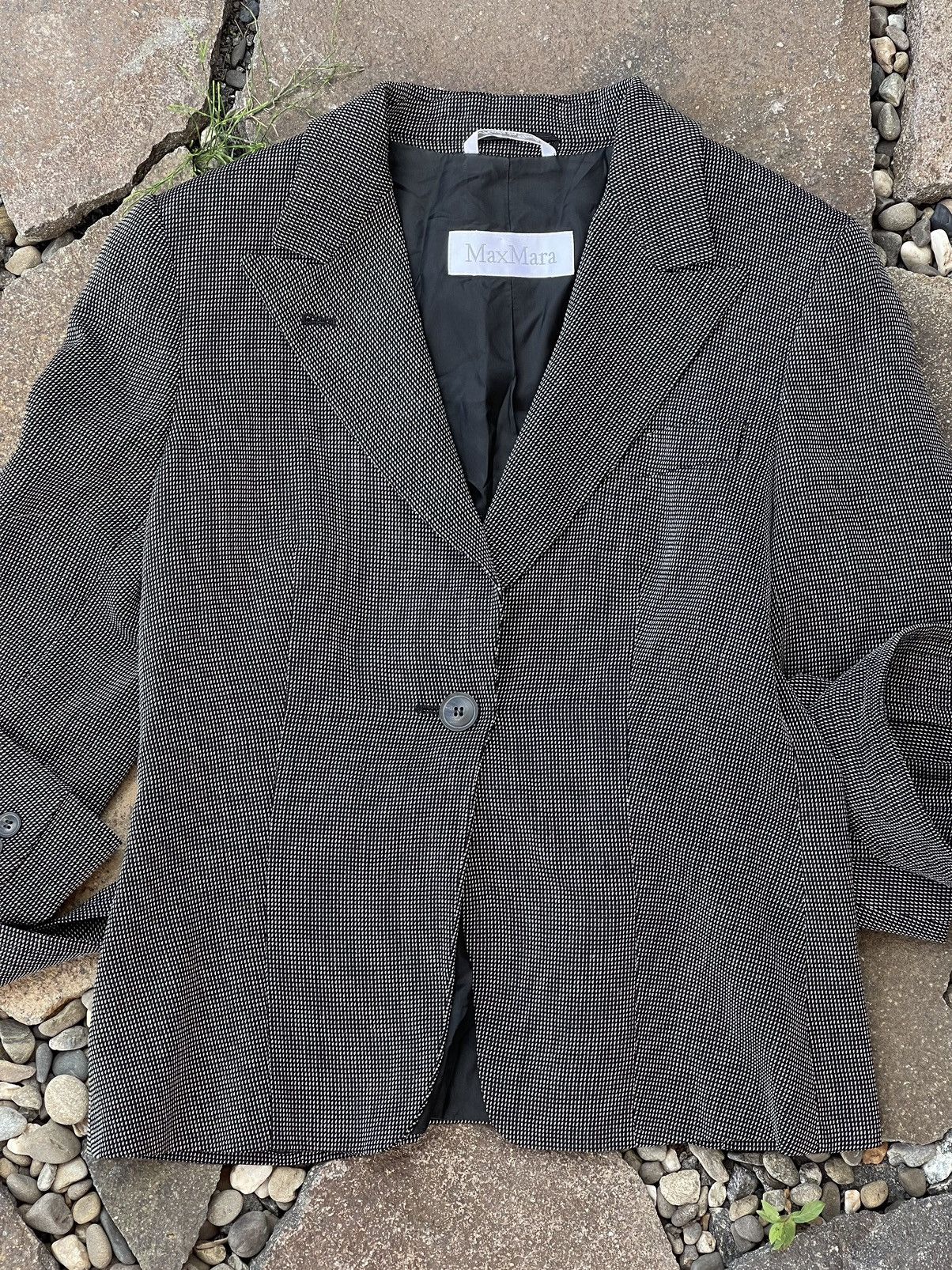 Max Mara Max Mara wool belt grey blazer Size M / US 6-8 / IT 42-44 - 10 Thumbnail