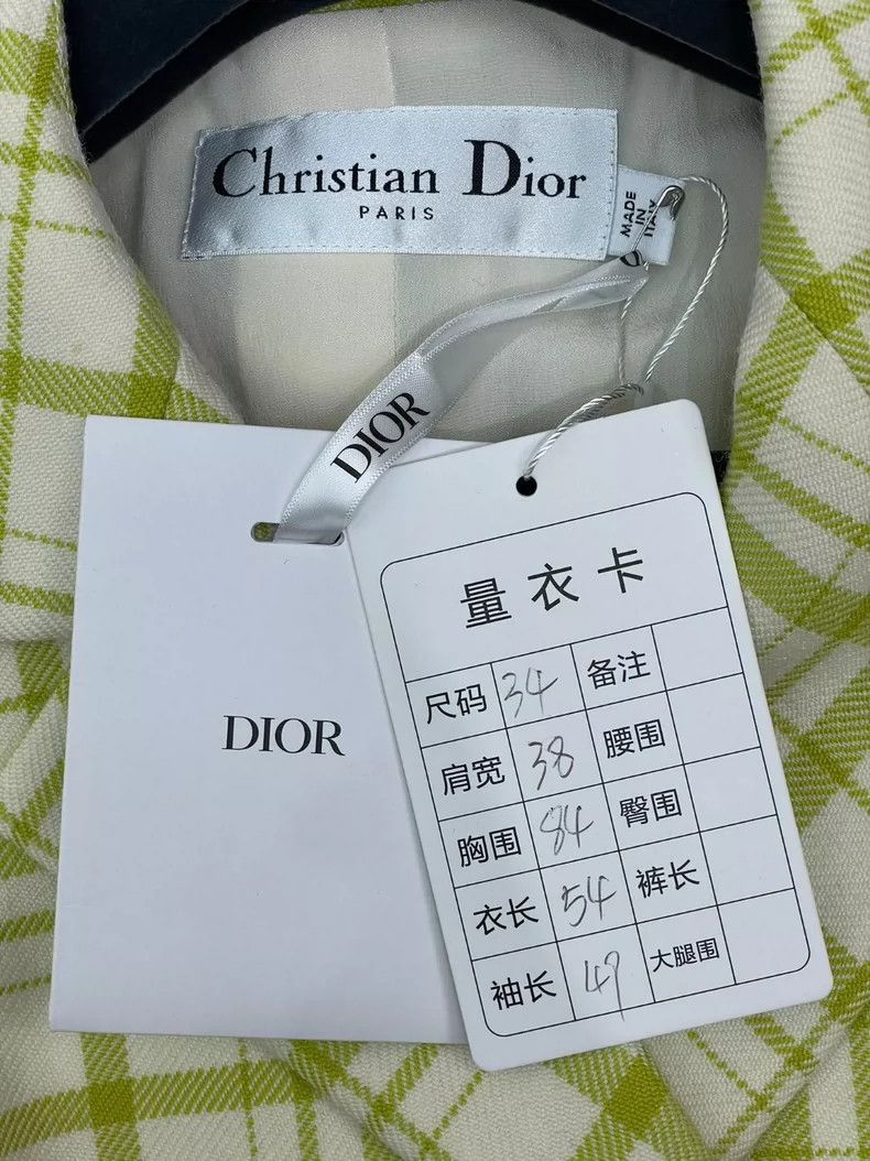 Dior Dior 21 early autumn green plaid suit jacket 2504-Nextarrow Size XXS / US 00 / IT 34 - 5 Thumbnail