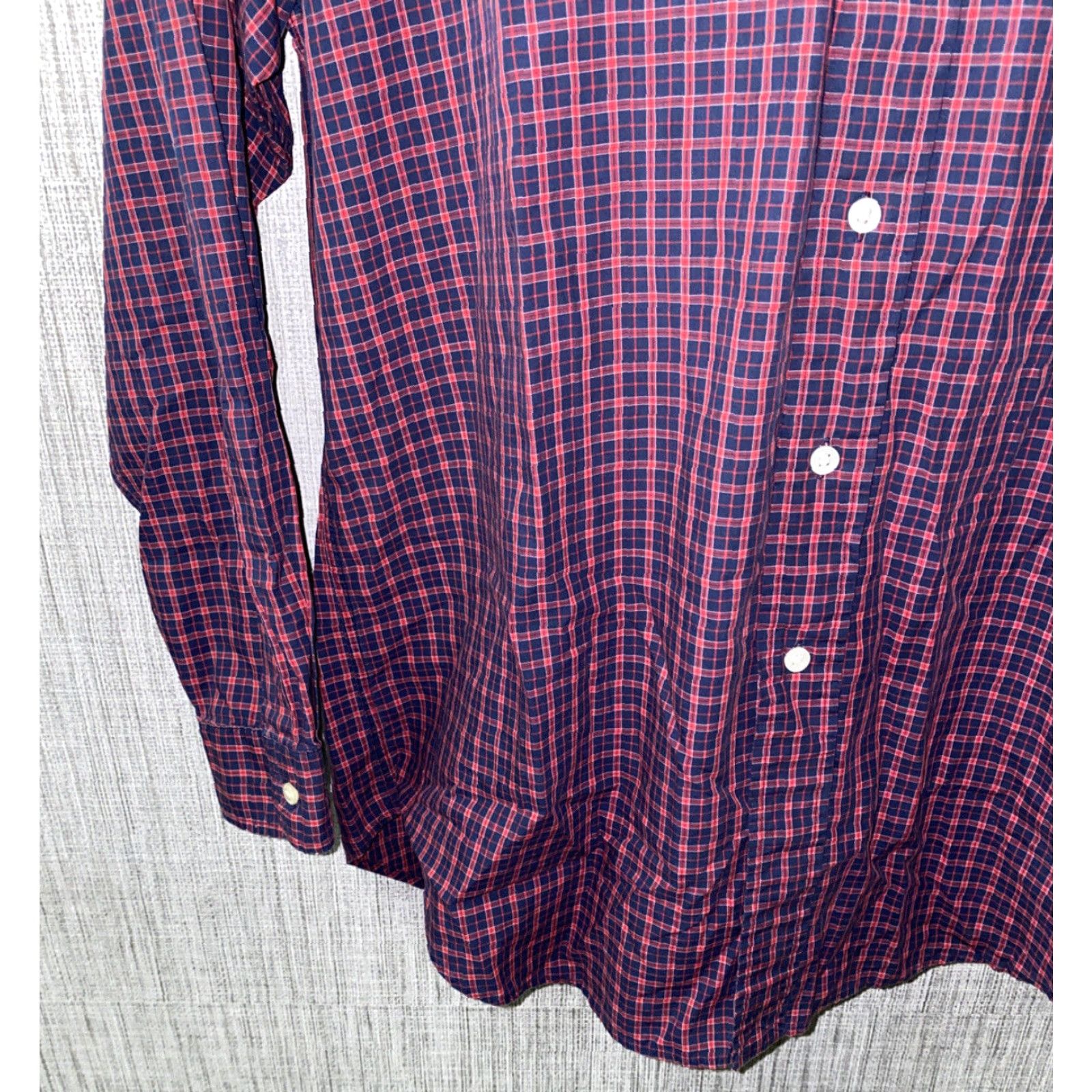 Ralph Lauren Ralph Lauren Blake Shirt Men Button-Up Long Sleeve Red/Blue Checkered Size M Regular Cotton Shirt Mens Size US M / EU 48-50 / 2 - 4 Thumbnail