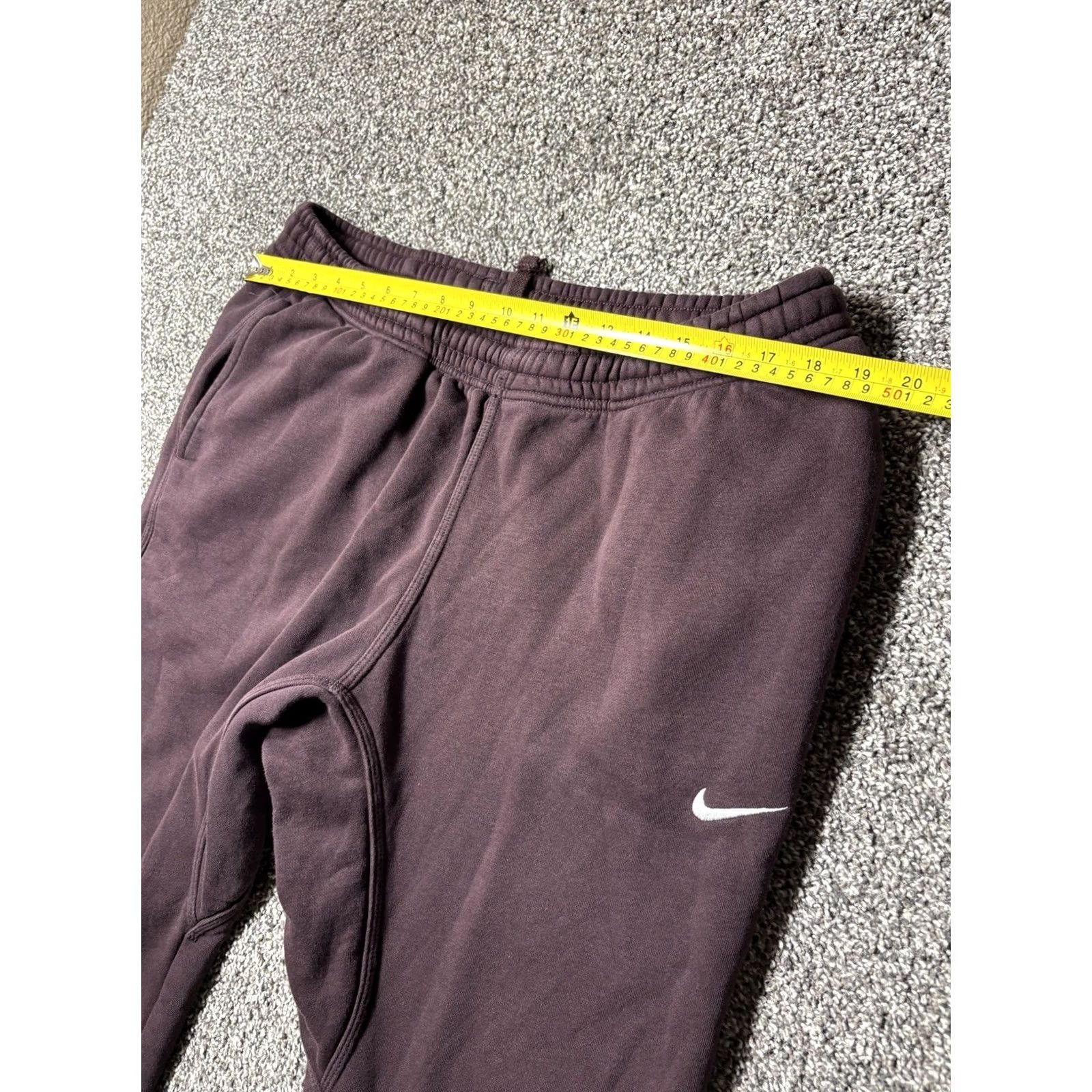 Nike Nike Club Fleece Jogger Pants Mens XL Red Maroon Taper Lined Workout Size US 36 / EU 52 - 4 Thumbnail