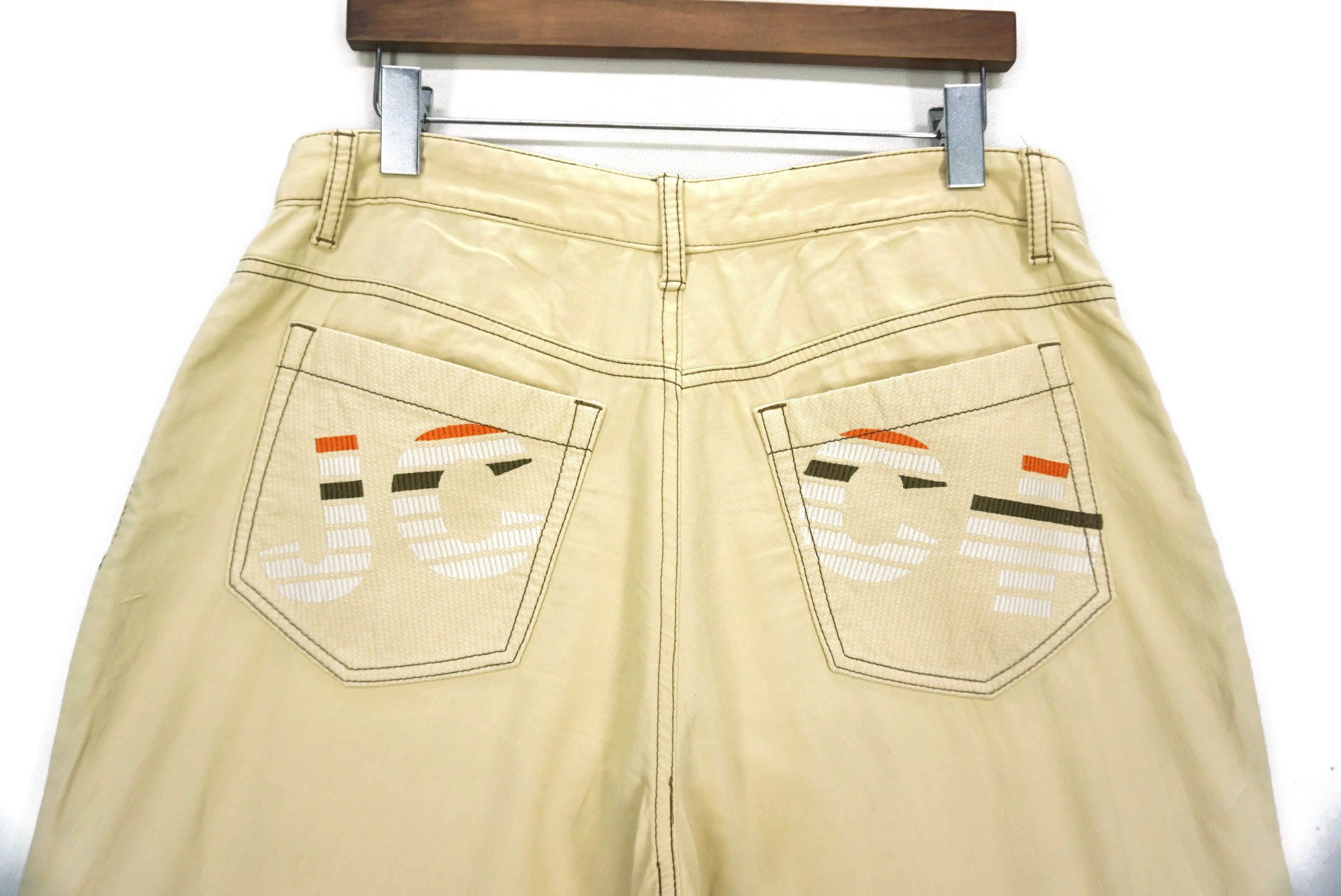 Jean Charles De Castelbajac Castelbajac Pants Size 90 fit W34xL29.5 Patchwork Ankle Golf Size US 34 / EU 50 - 8 Thumbnail